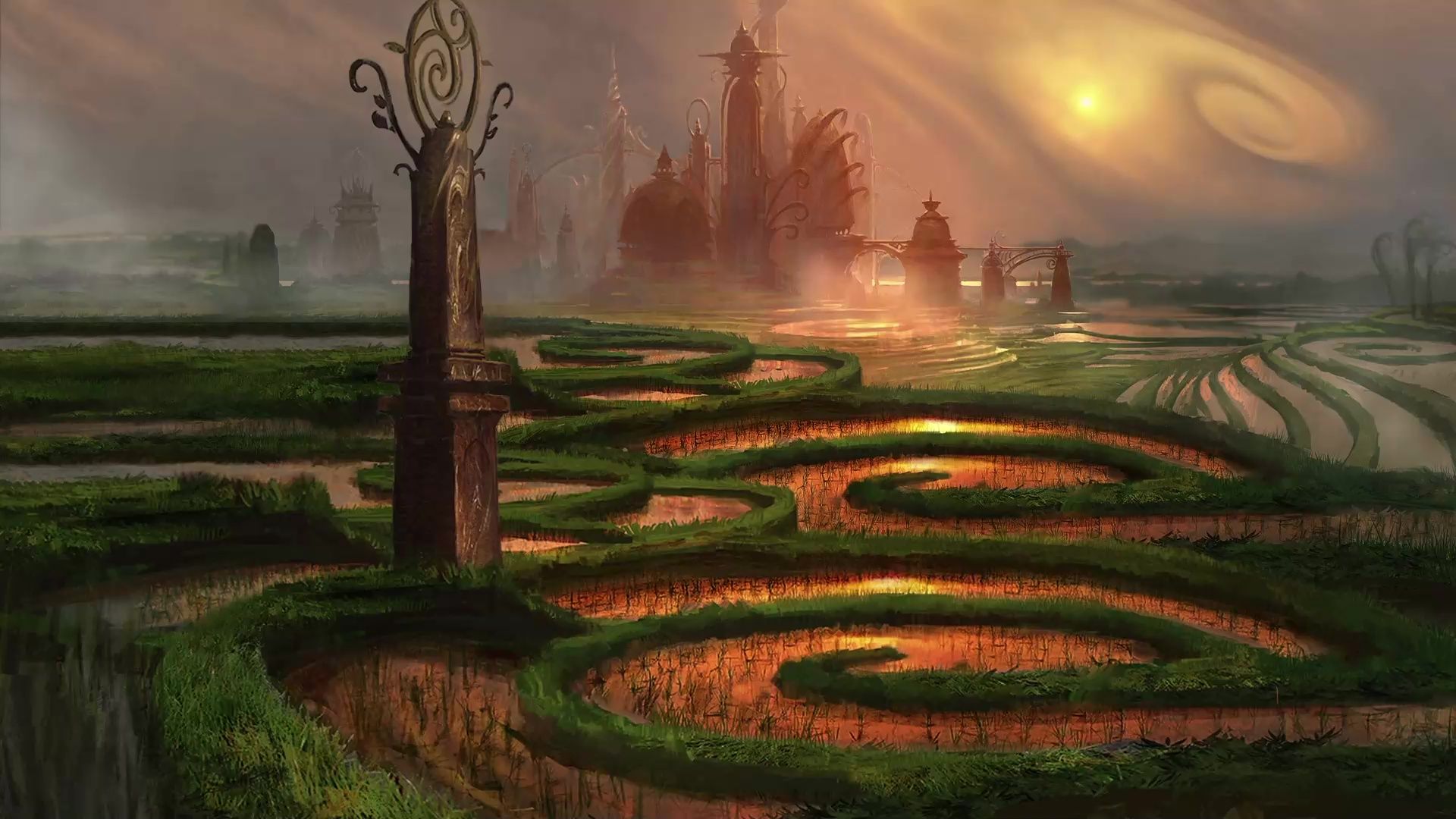 1920x1080 The Basic Lands Of Kaladesh Magic: The Gathering Live Wallpaper