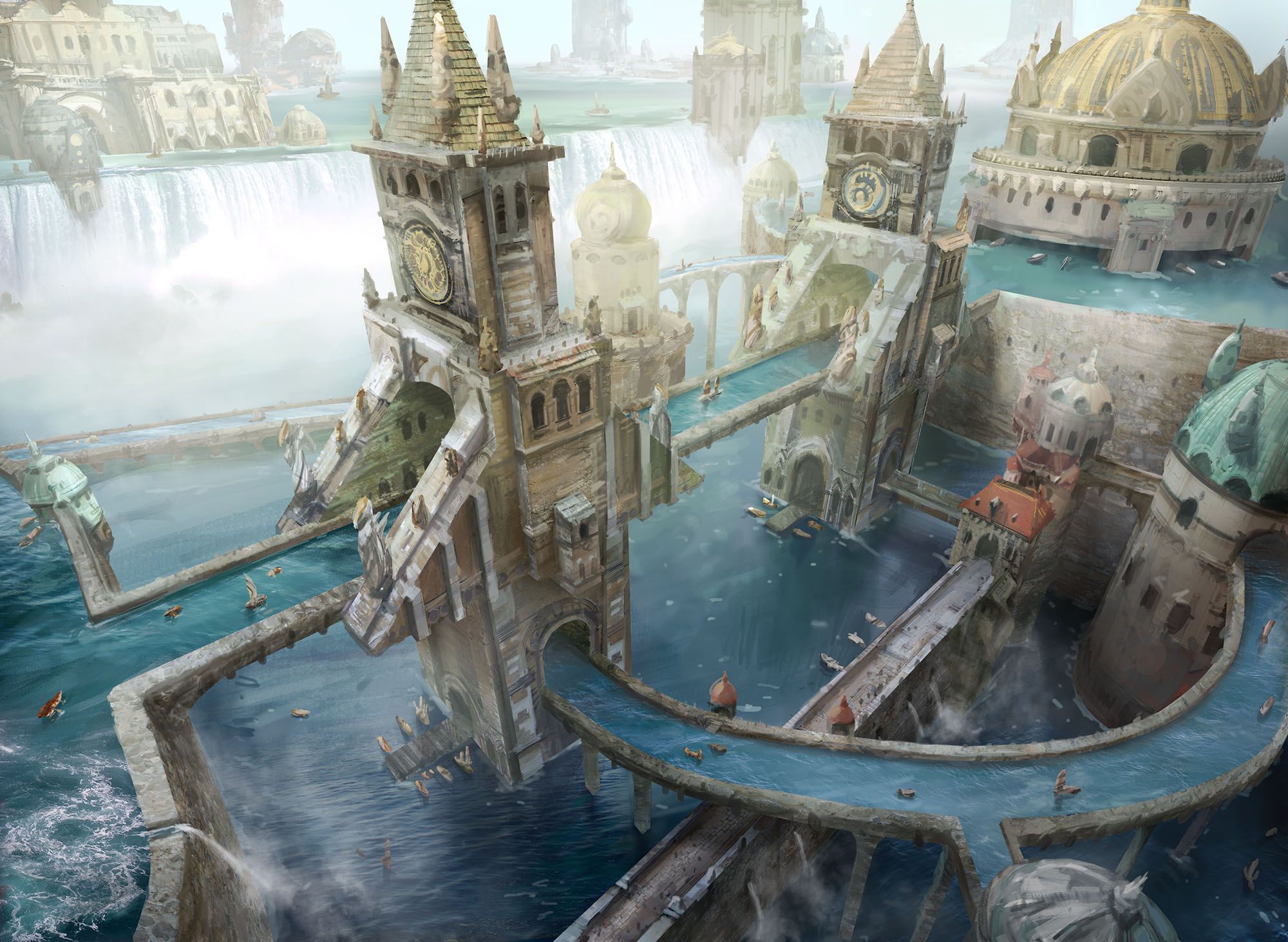2000x1462 Island MtG Art From Return To Ravnica Set By Yeong Hao Han Of Magic: The Gathering