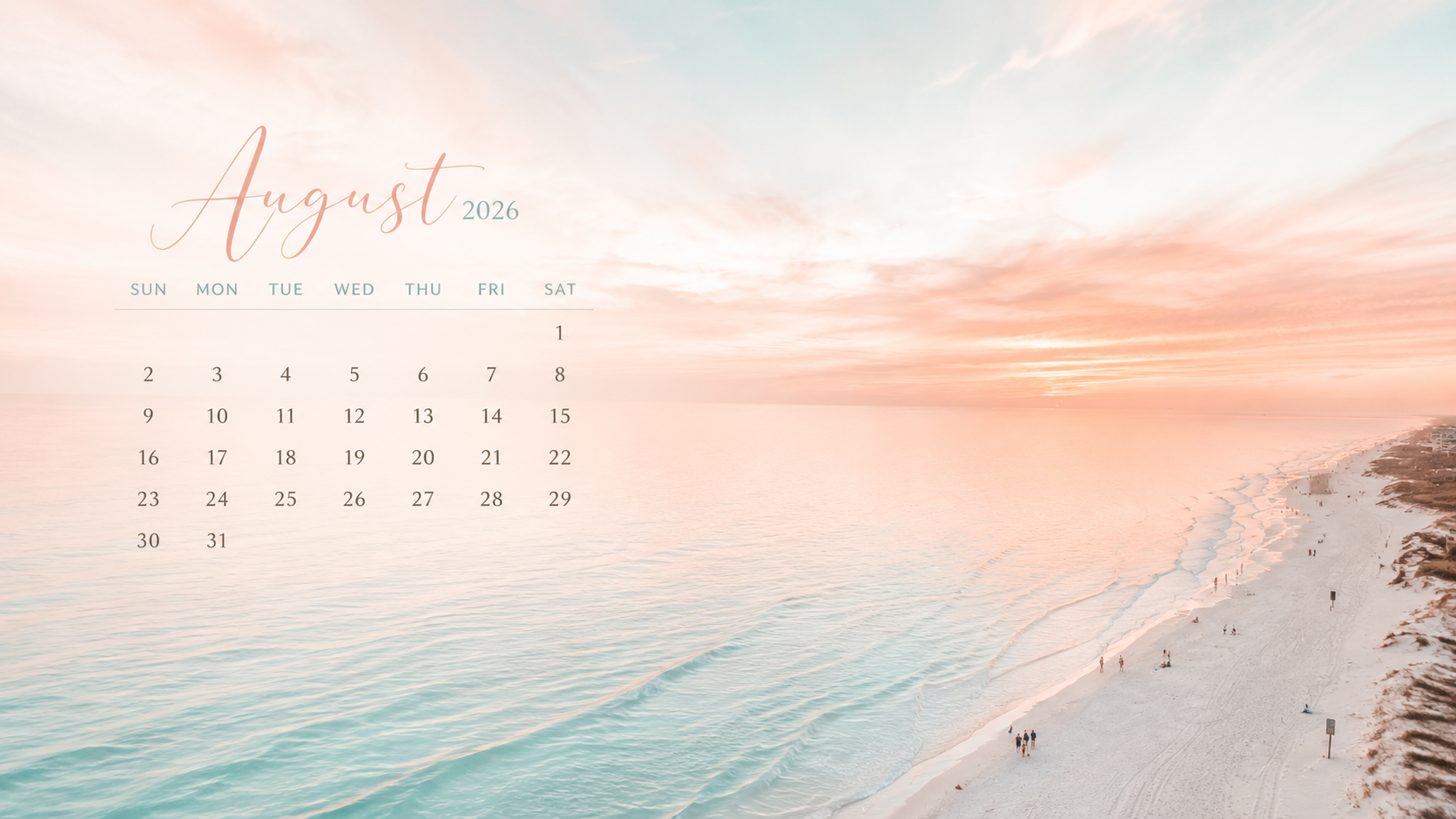 1672x941 Free August 2026 Desktop Calendar Background (EASY DOWNLOAD)