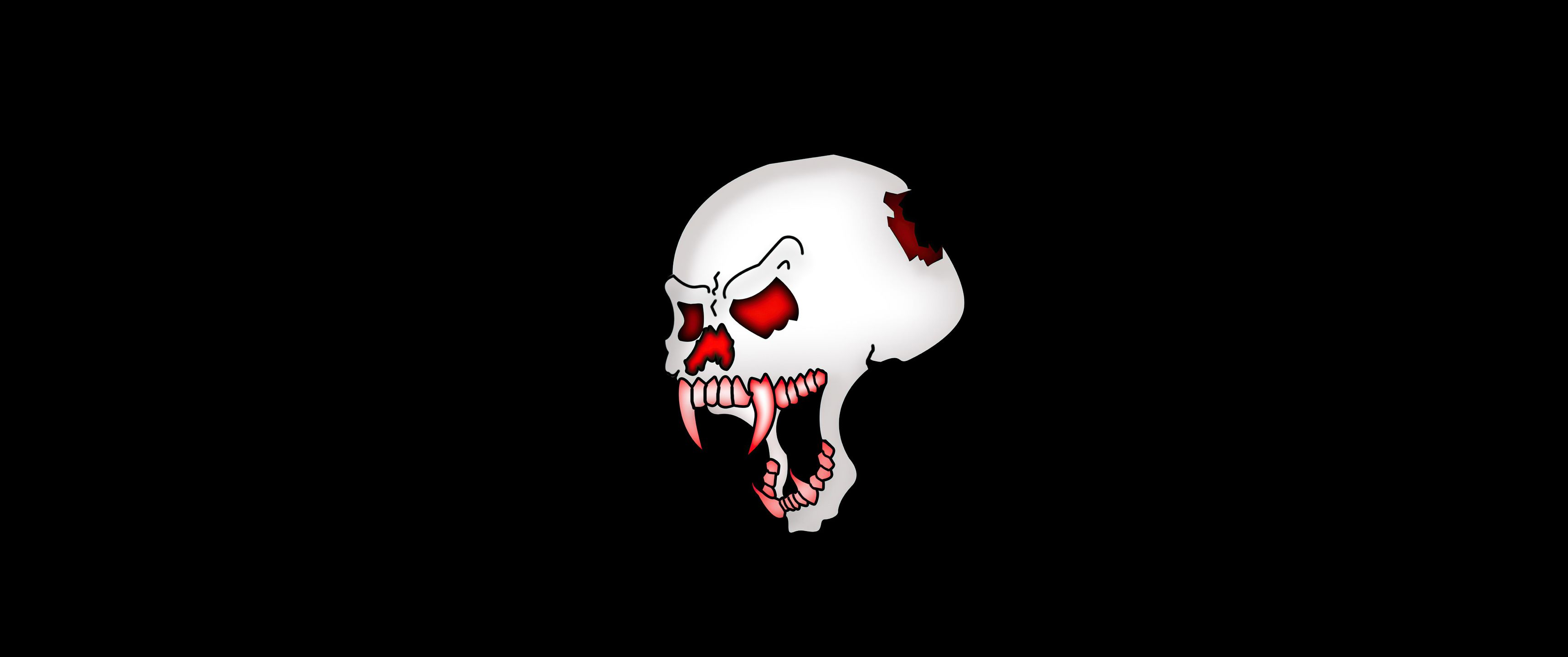 3440x1440 Skull Dark Black 5k UltraWide Quad HD 1440P , HD 4k Wallpaper , Image, Background, Photos and Picture