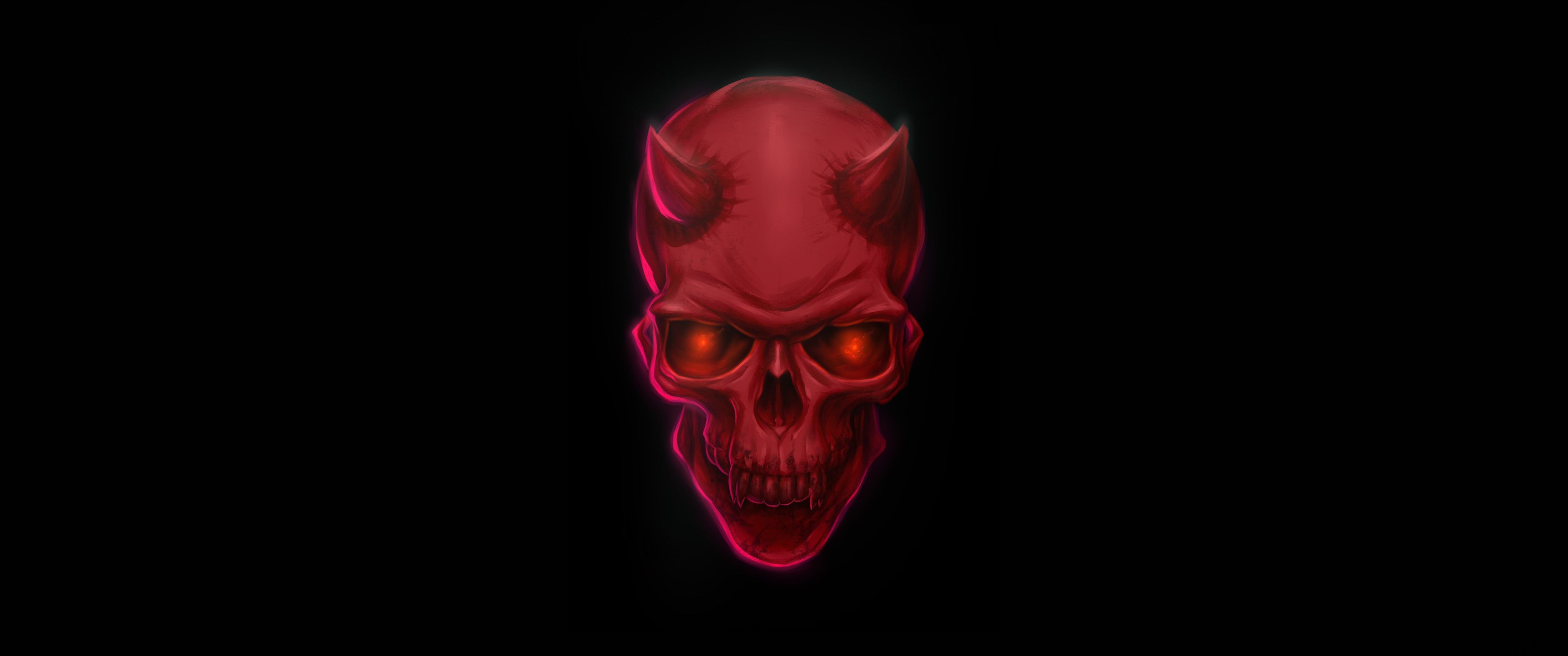 3440x1440 Red Devil Skull 8k UltraWide Quad HD 1440P , HD 4k Wallpaper , Image, Background, Photos and Picture