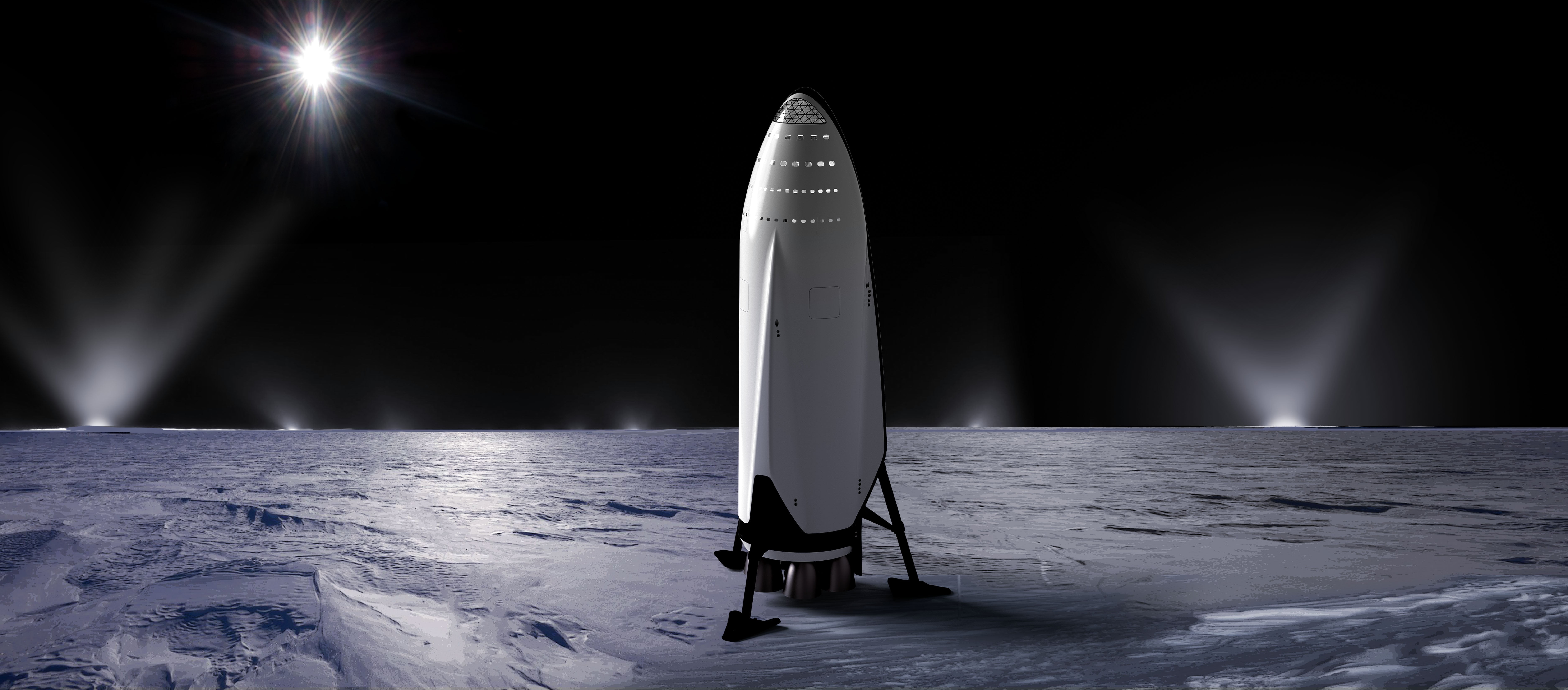 7500x3300 White spaceship wallpaper, SpaceX, Interplanetary Transport System, rocket, space HD wallpaper