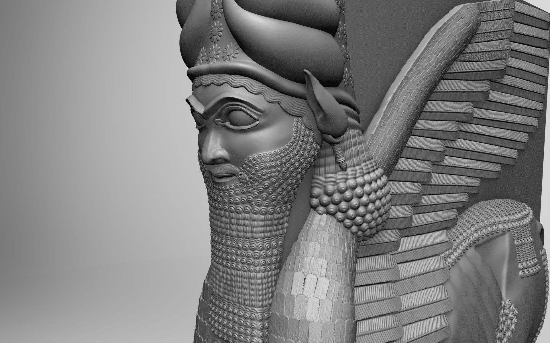 1920x1200 Ninb Adam (Assyrian Winged Bull)