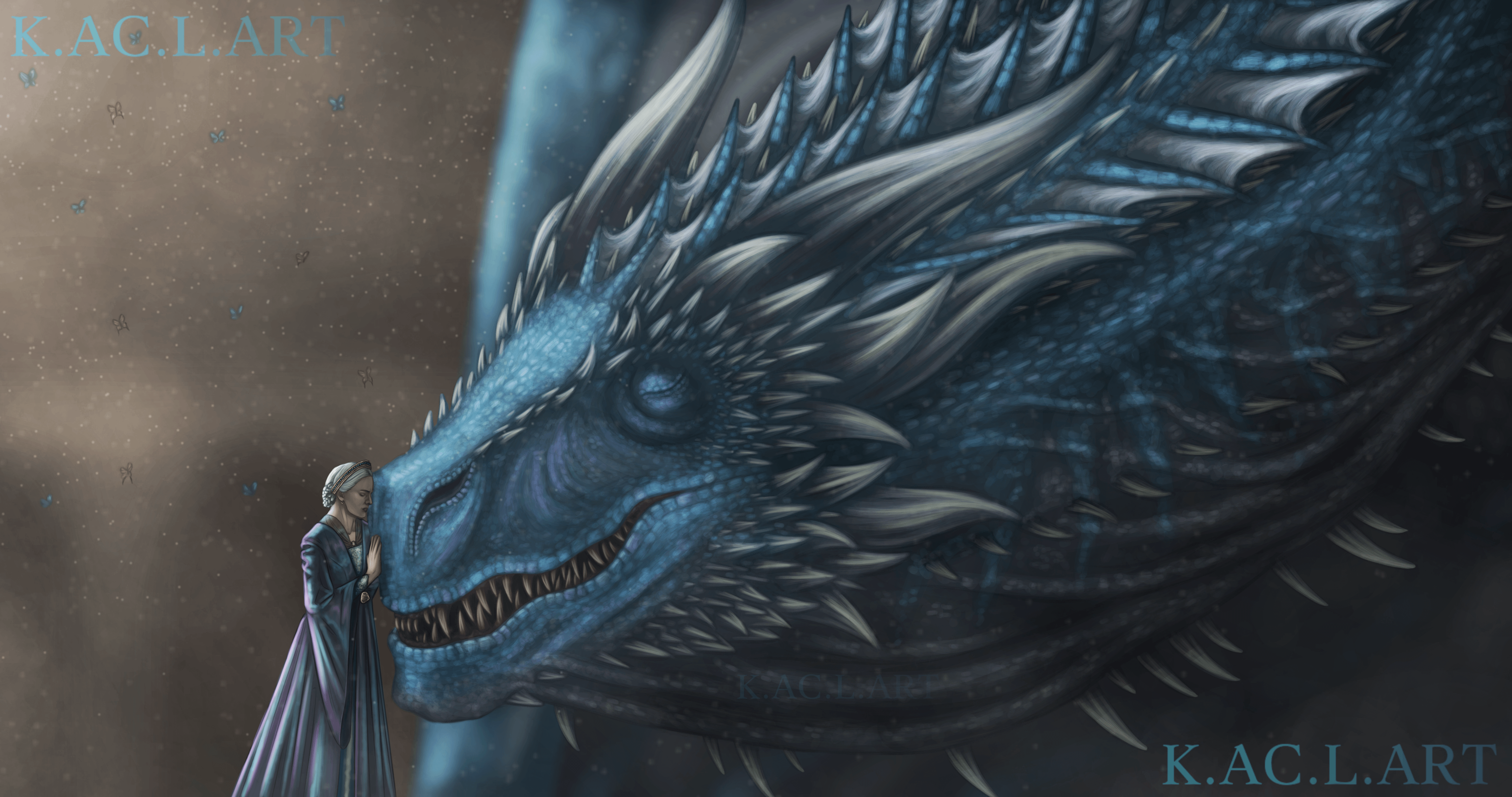4096x2160 Helaena and Dreamfyre! By Me
