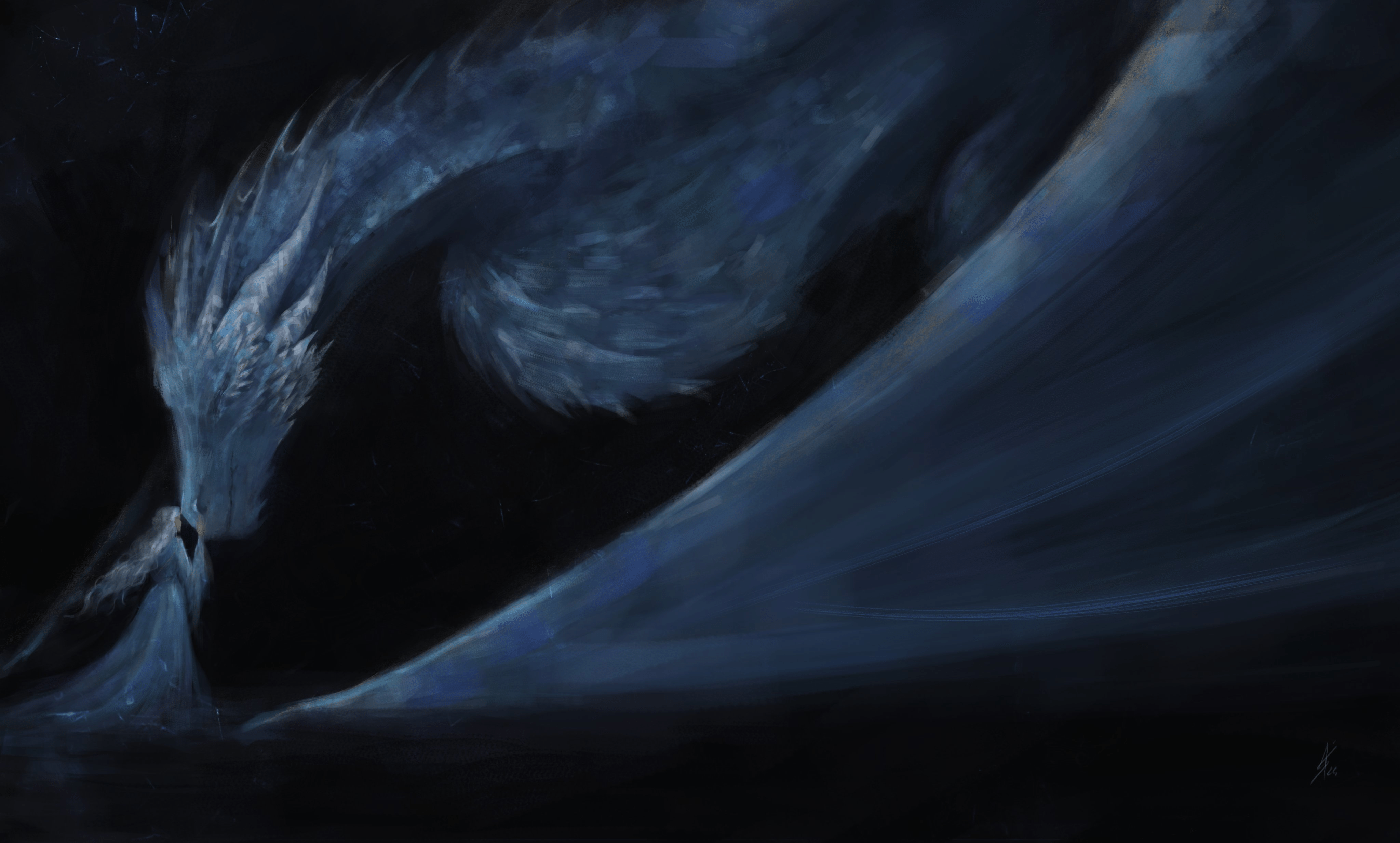 4096x2467 Helaena Targaryen and Dreamfyre