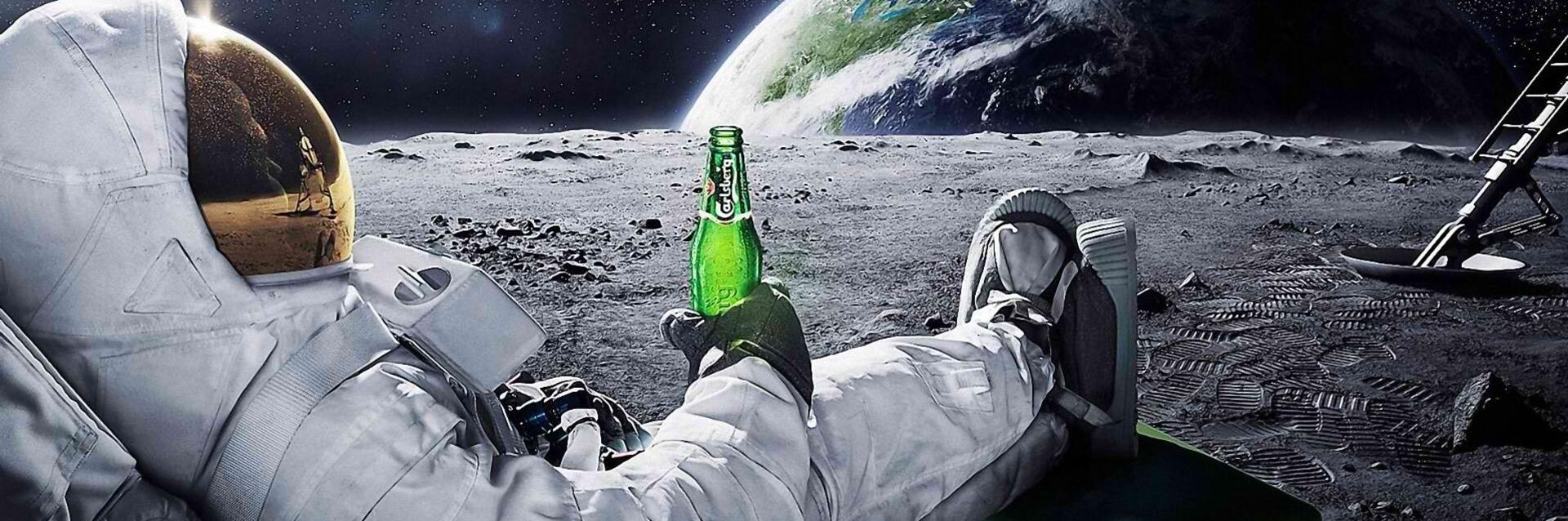 1920x638 Wallpaper cosmonaut space beer 1920x640 Обложка профеля Вконтакте from salihychev image and screensavers