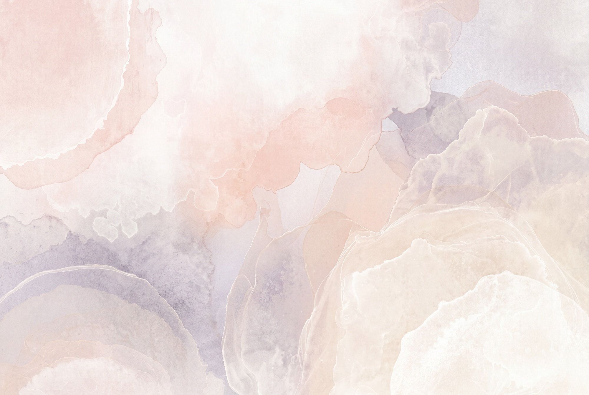 2000x1342 Abstract Watercolor Wallpaper Pastel Marble Cream Background Removable Wall Decor Lark Manor Size: 160x108