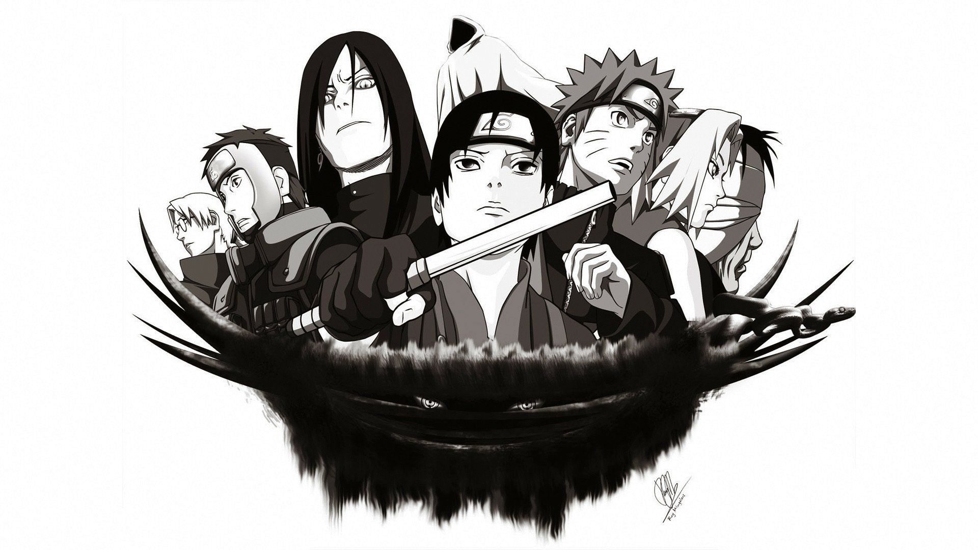 1920x1080 Naruto Characters Ensemble Wallpaperx1080