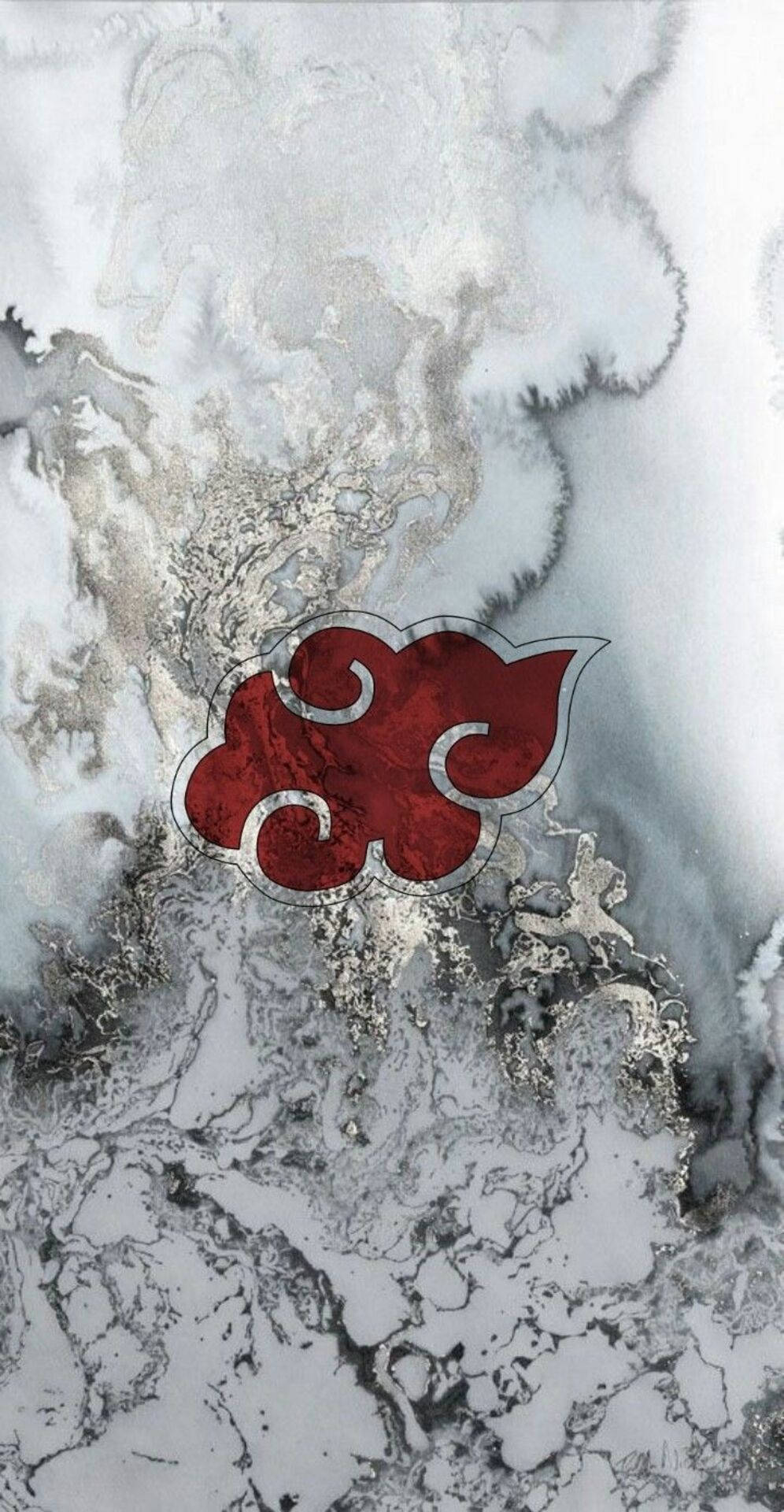 996x1920 White Marble Akatsuki Cloud Wallpaper