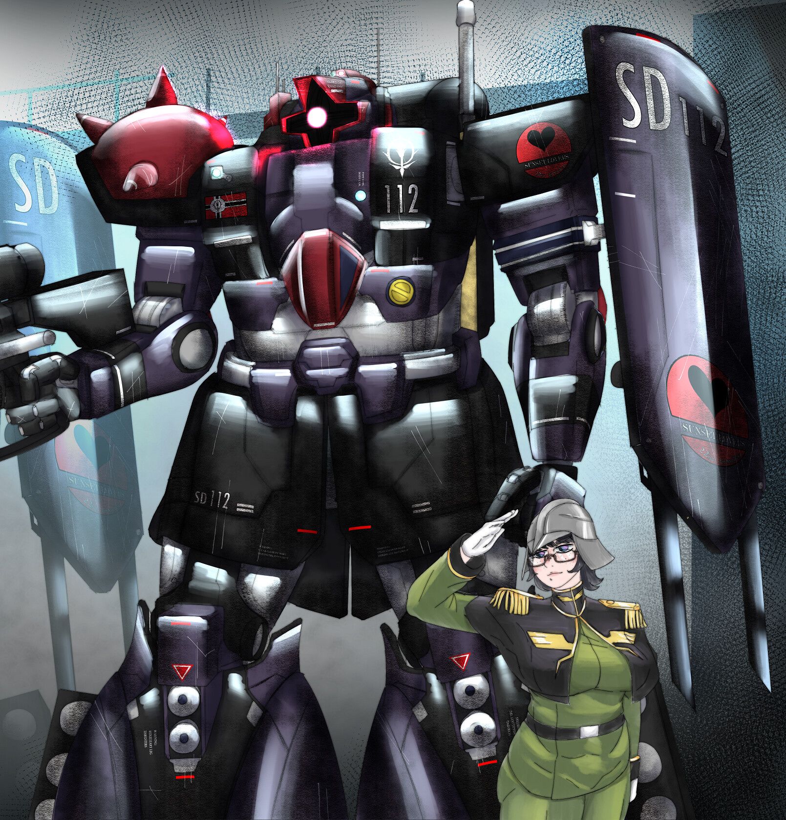 1609x1678 Mister Neutral Suit Gundam Dom Custom Scout Type And Lieutenant Wernicke