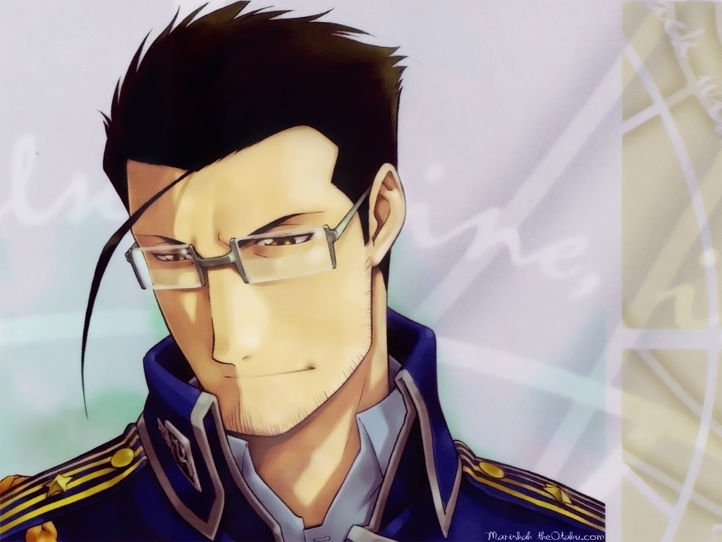 1024x768 Hughes Maes Anime Shelf