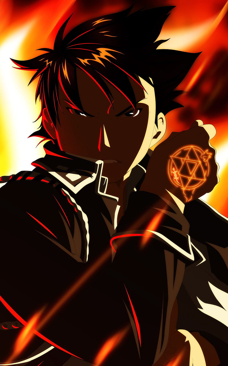 800x1280 Roy Mustang, anime, fullmetal alchemist, roy mustang, HD phone wallpaper