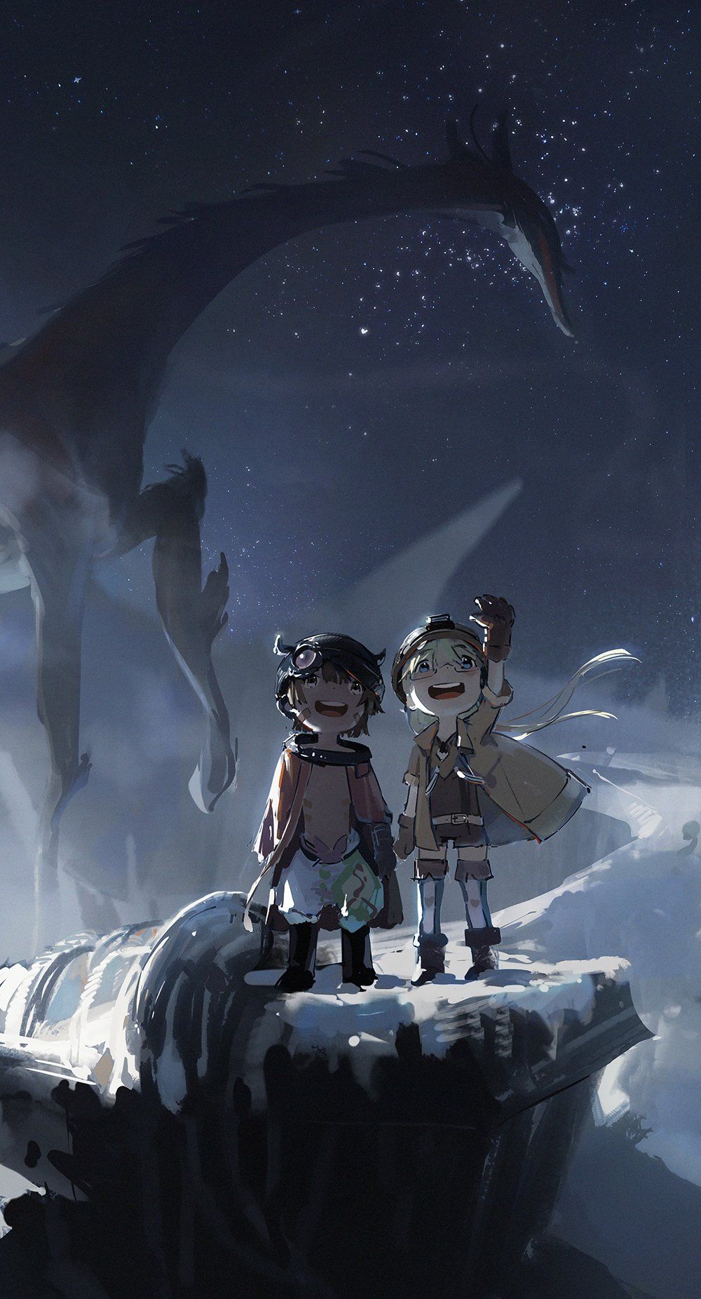 1000x1852 Made In Abyss Phone Wallpaper
