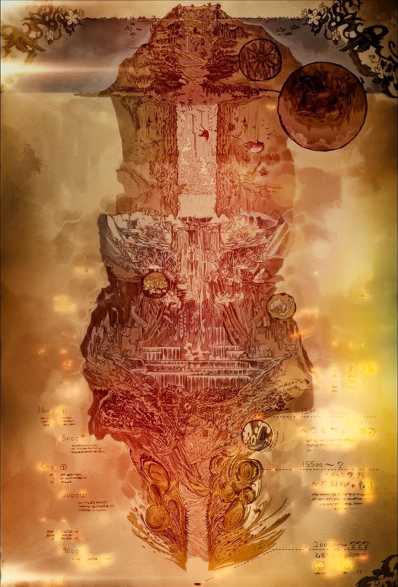 800x1179 Made in Abyss map, anime, made in abyss, HD phone wallpaper