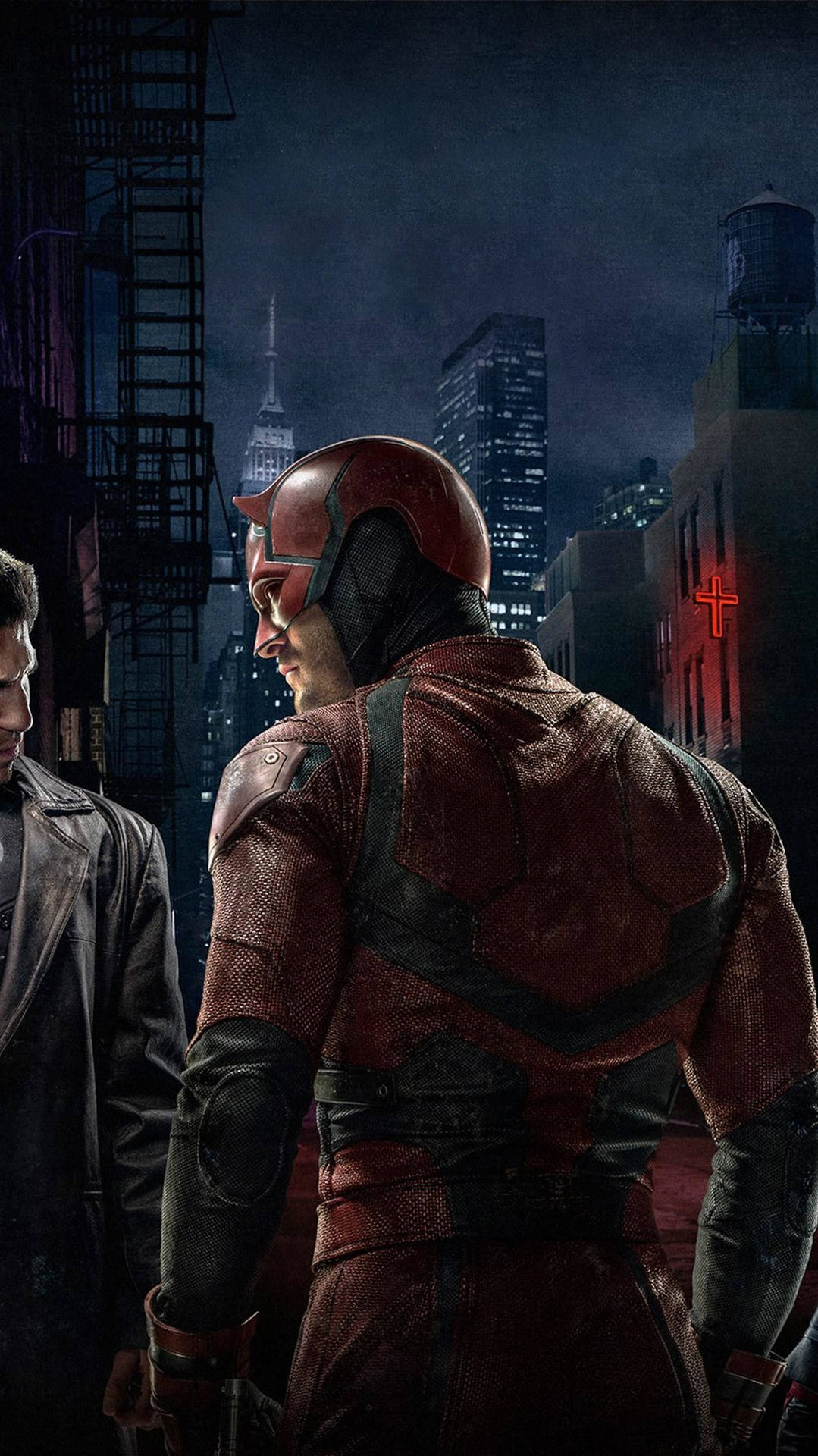 1079x1920 Daredevil And Punisher Wallpaper