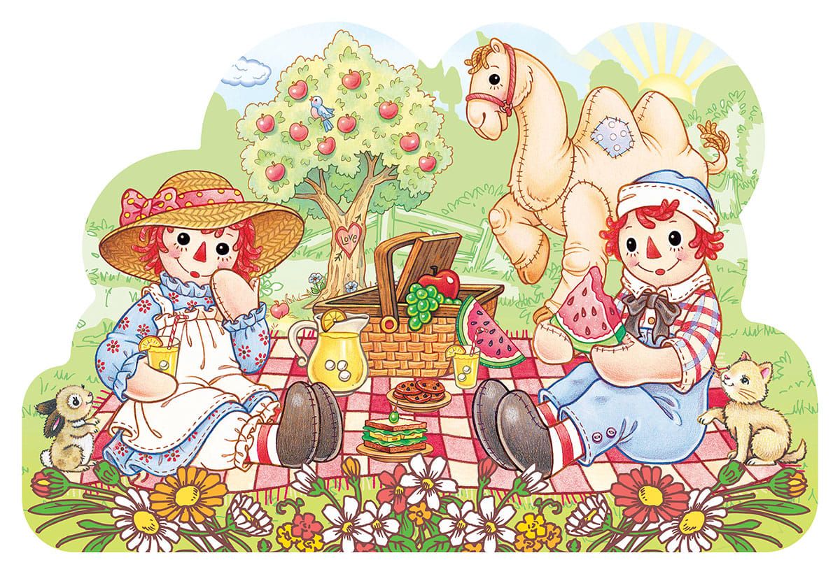1200x821 MasterPieces Raggedy Ann & Andy Floor Puzzle 36 Piece
