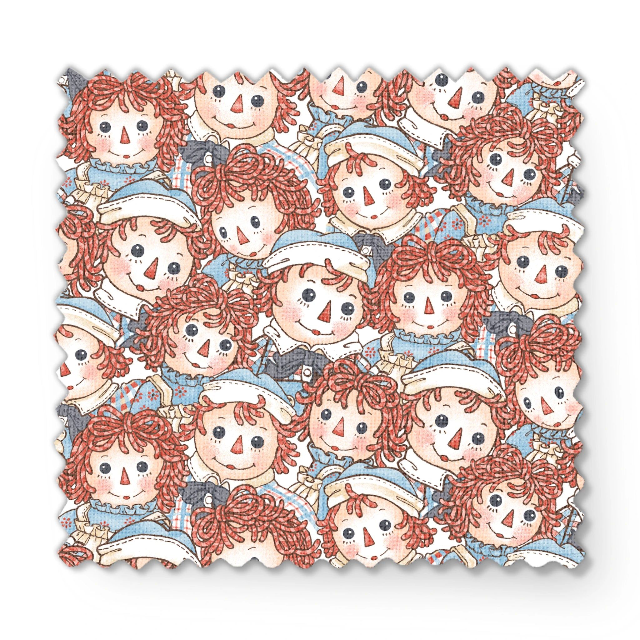 2048x2048 Raggedy Ann and Andy Neutral. Fabric
