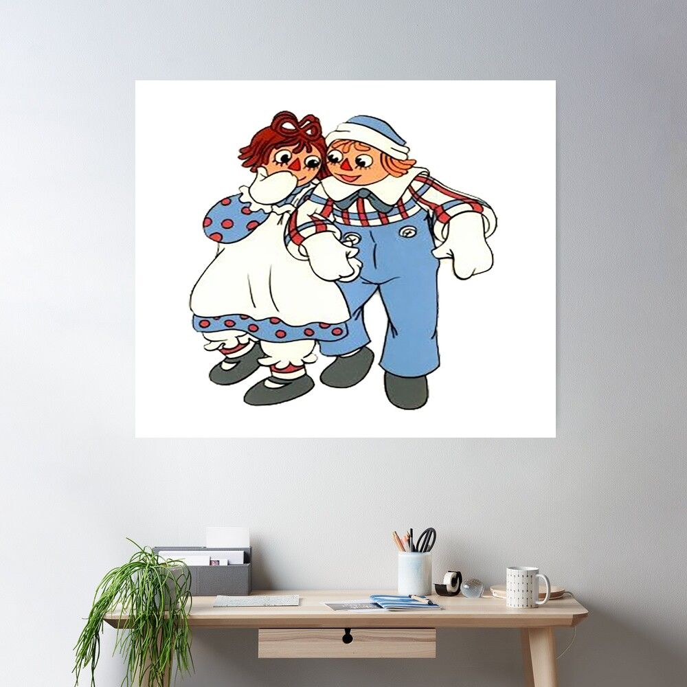 1000x1000 Raggedy Ann And Raggedy Andy Poster By Par Kids