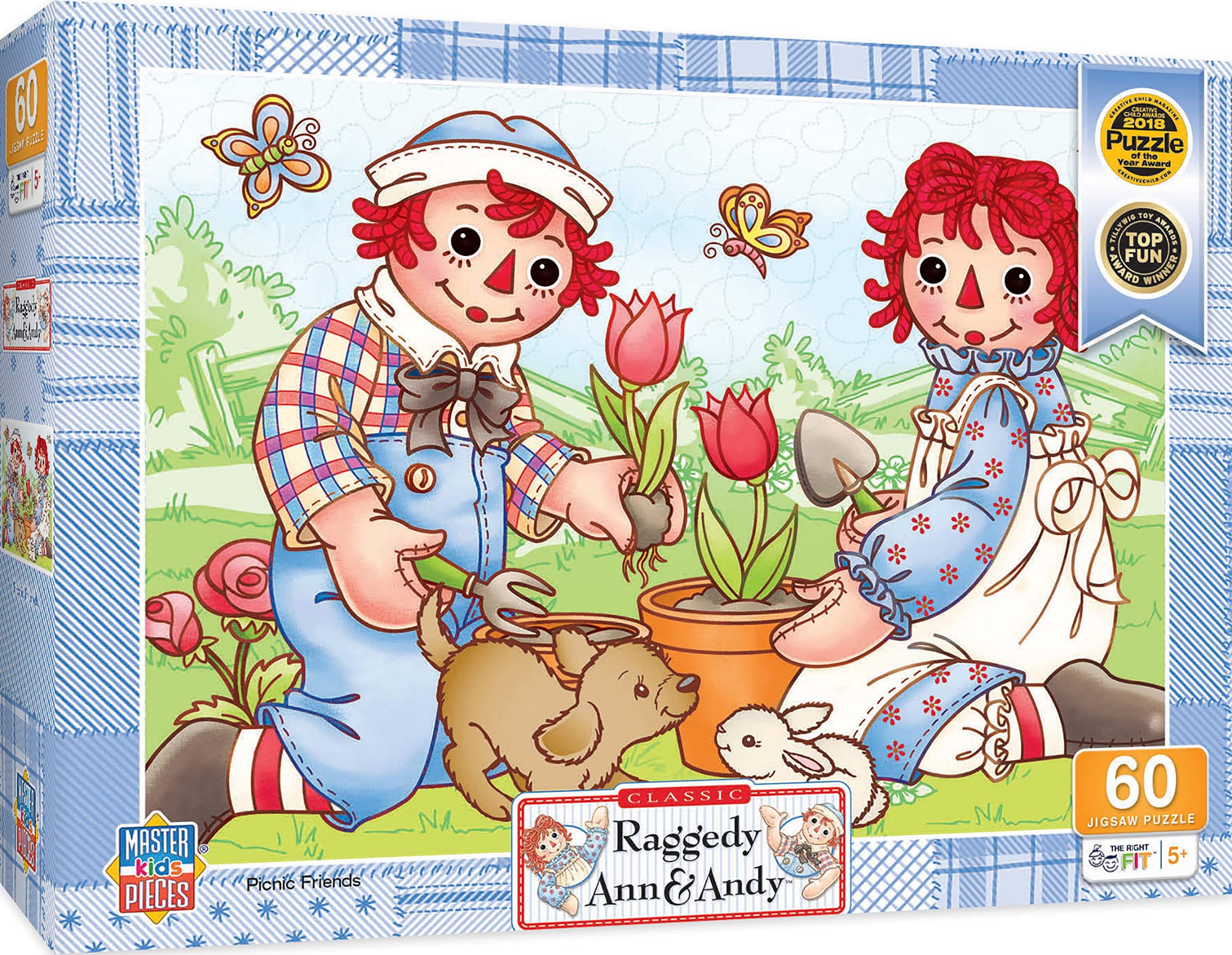 2000x1551 MasterPieces 60 Piece Jigsaw Puzzle for Kids Ann and Andy Picnic Friends : Toys & Games