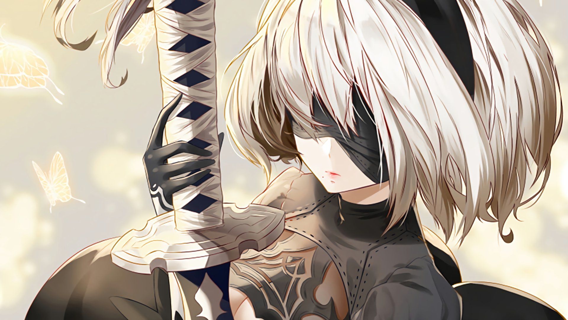 1920x1080 YoRHa No.2 Type B. Stunning NieR: Automata HD Wallpaperx1080