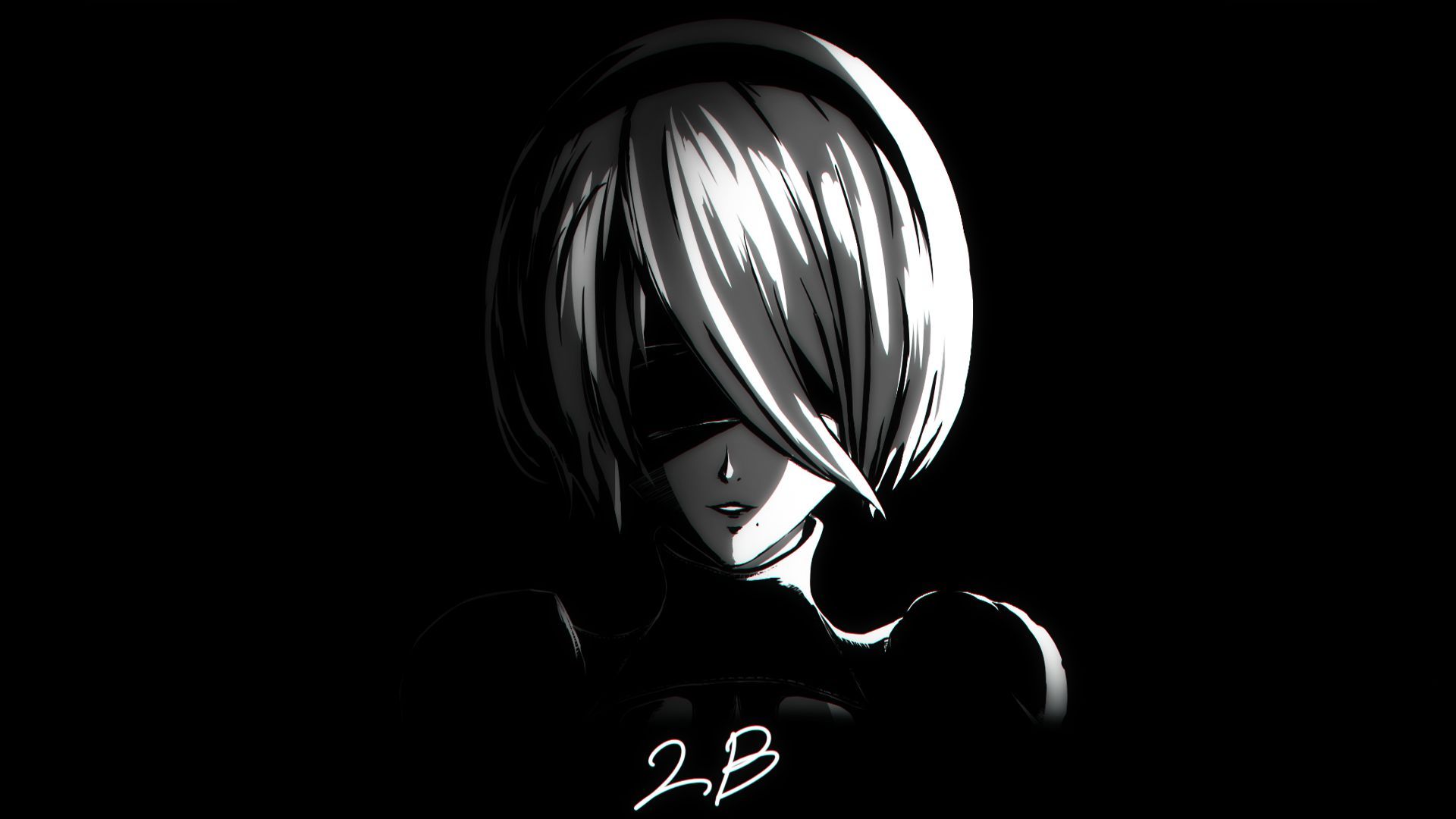 1920x1080 Desktop wallpaper: Yorha No 2 Type B, Nier: Automata, Video Game 4K free download for PC. 907779