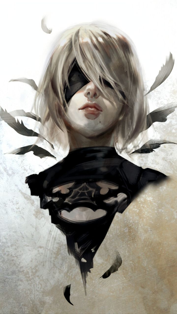 720x1280 Phone wallpaper: Yorha Type A No Nier: Automata, Video Game, White Hair, Yorha No 2 Type B, Short Hair 1289695