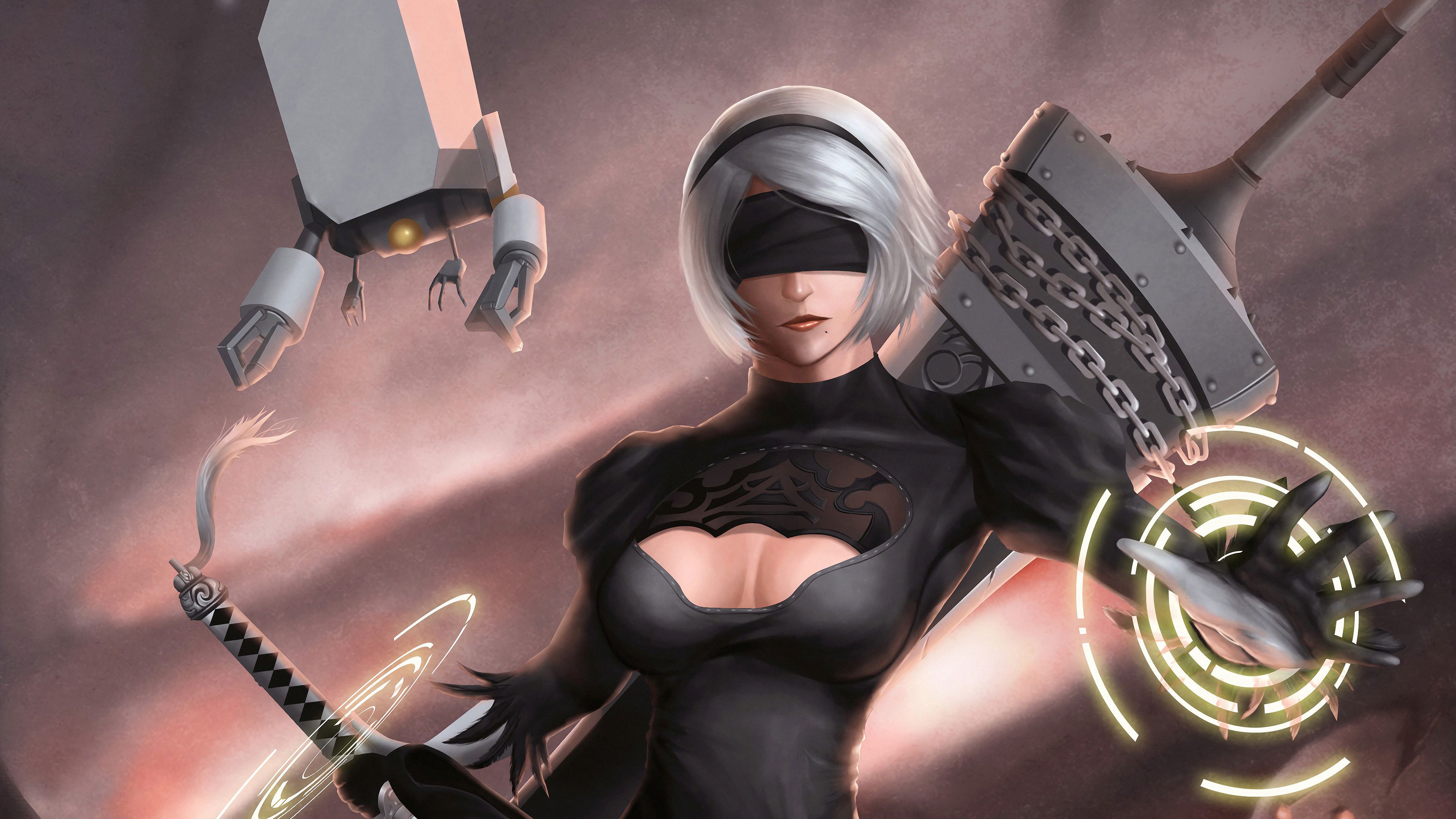 3840x2160 YoRHa NO 2 Type B Nier Automata 4k Wallpaper, HD Games Wallpaper, 4k Wallpaper, Image, Background, Photos and Picture