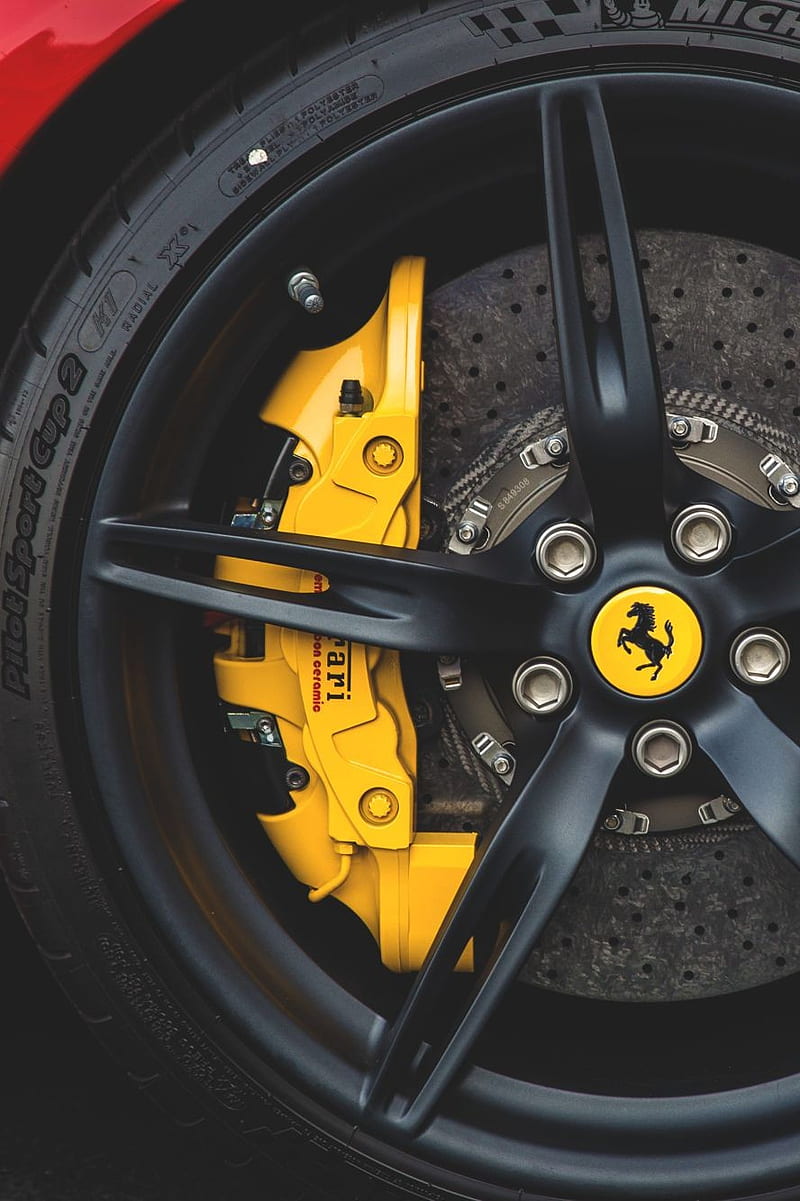 800x1201 Ferrari wheel, ferrari, wheel, lamborghini, buggati, car, HD phone wallpaper