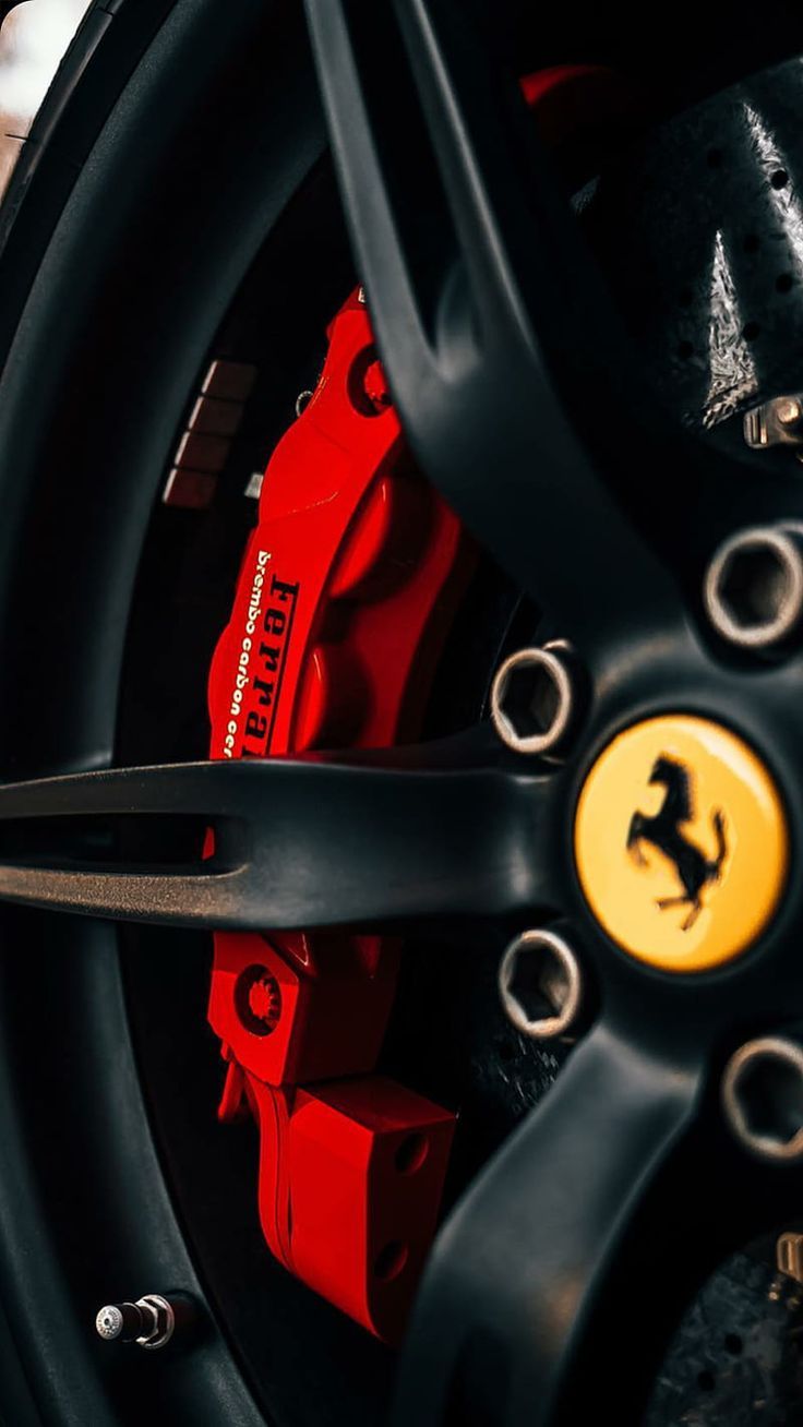 736x1308 Ferrari Black Wheel