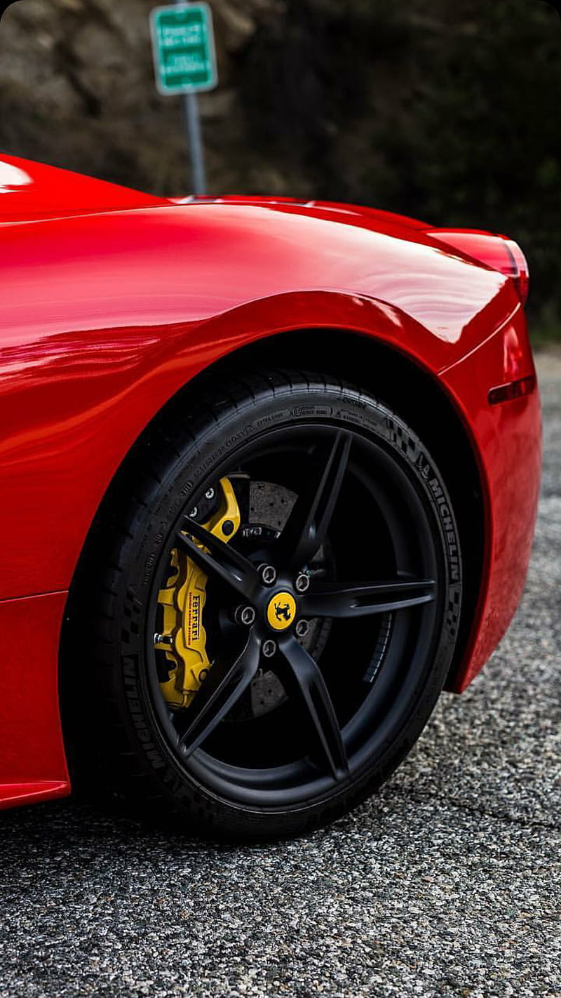 800x1422 Speciale wheel, ferrari, red, wheel, car, supercar, , esports, new, HD phone wallpaper