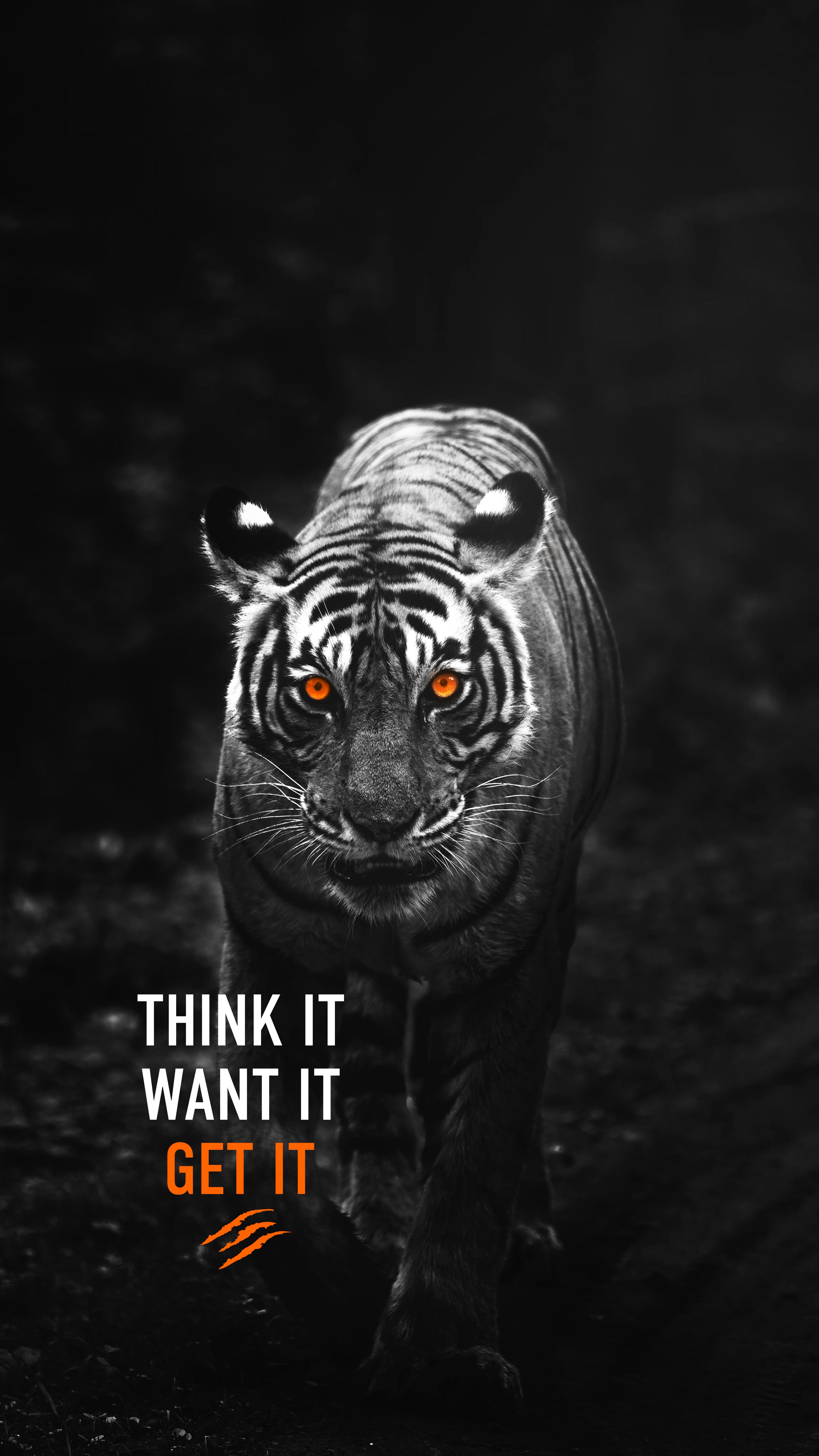 3240x5760 Wallpaper Think it Want it Get it Tiger, Tiger, Android, Siberian Tiger, Bengal Tiger, Background Free Image