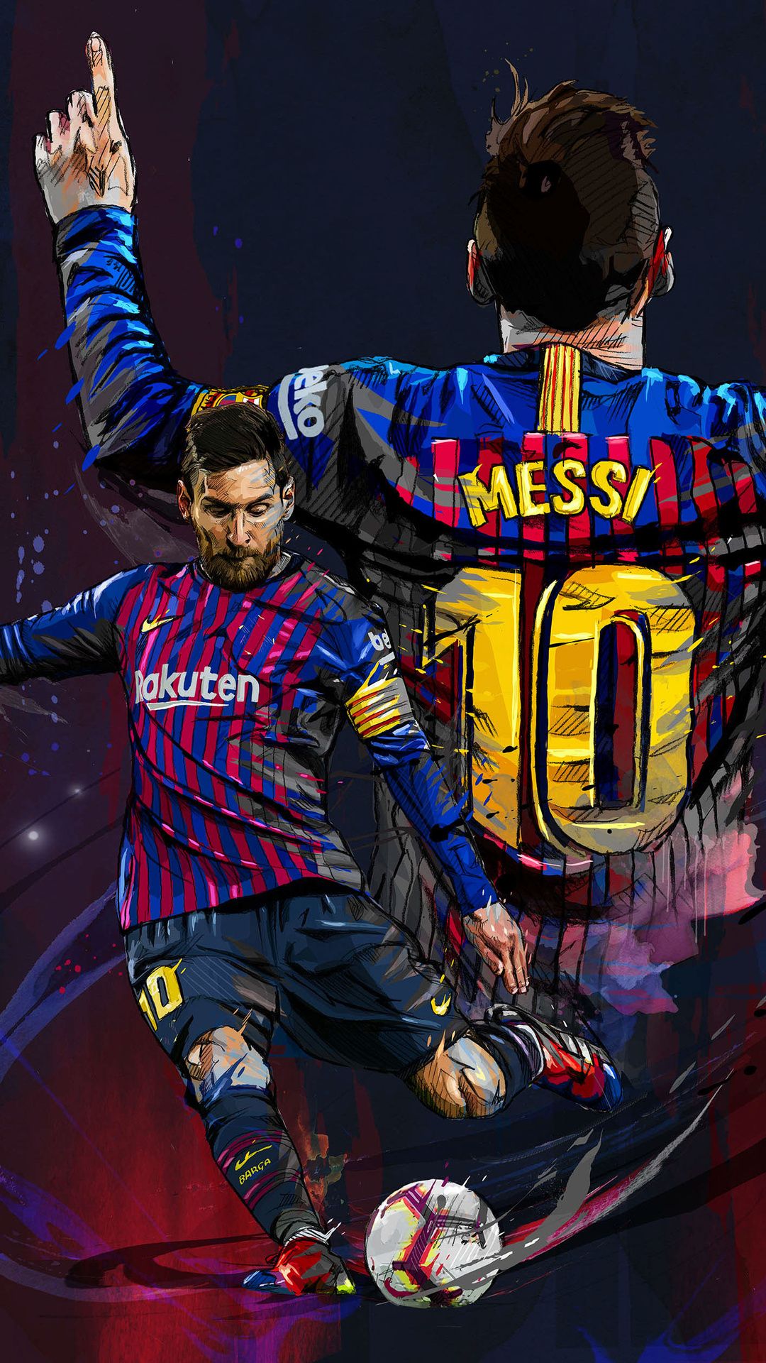 1080x1920 Lionel Messi FC Art iPhone 6s, 6 Plus, Pixel xl , One Plus 3t, 5 , HD 4k Wallpaper, Image, Background, Photos and Picture