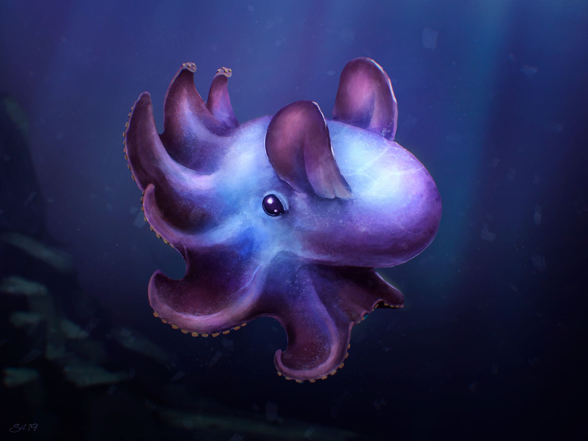 1920x1440 Dumbo Octopus Wallpaper