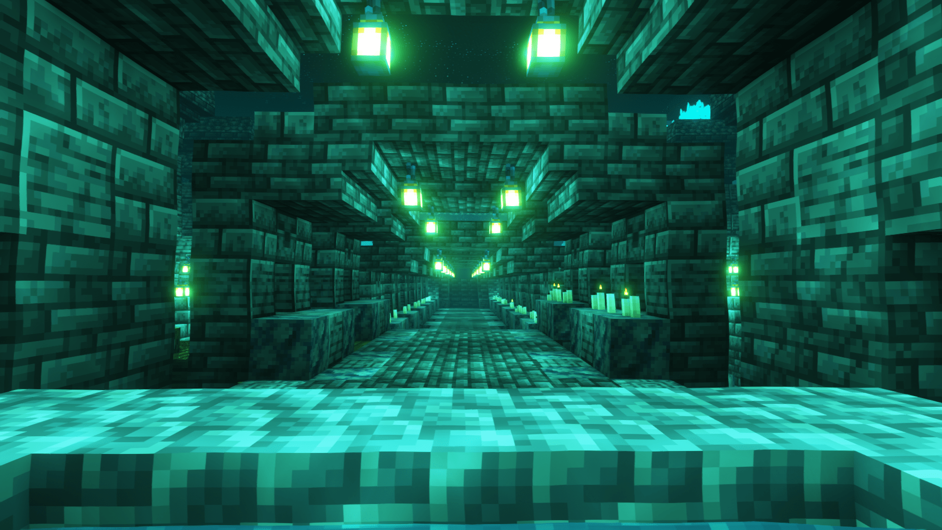 1920x1080 Rebuilding the Ancient City in survival.So I cleared out the ancient city of all the shriekers and decided to start rebuilding it. Here's some progress so far. Its not much but its