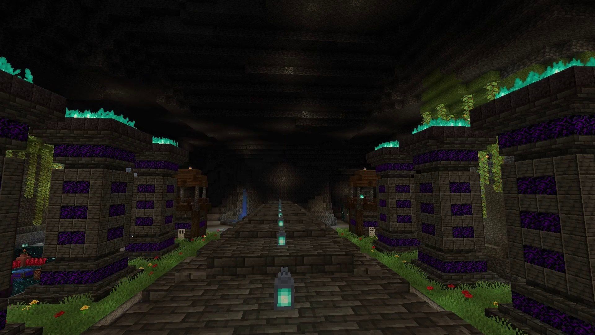 1920x1080 Minecraft: Ancient City Restored In The Underdark (1.20)