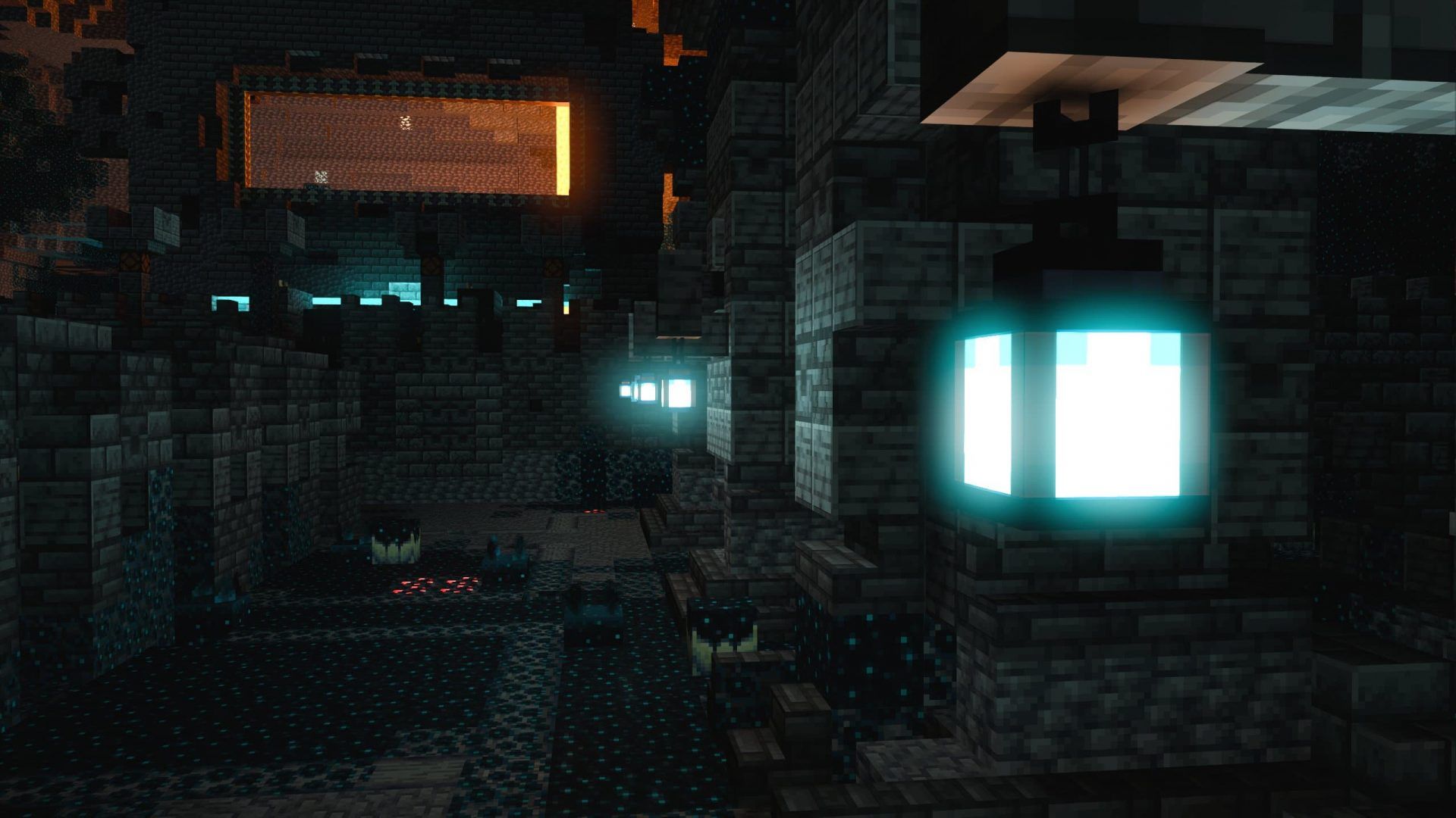 1920x1080 Minecraft Deep Dark Wallpaper