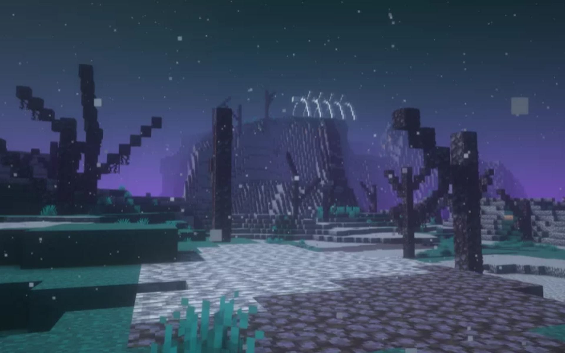 1920x1200 Minecraft Redditor opens uncanny portal in ancient city