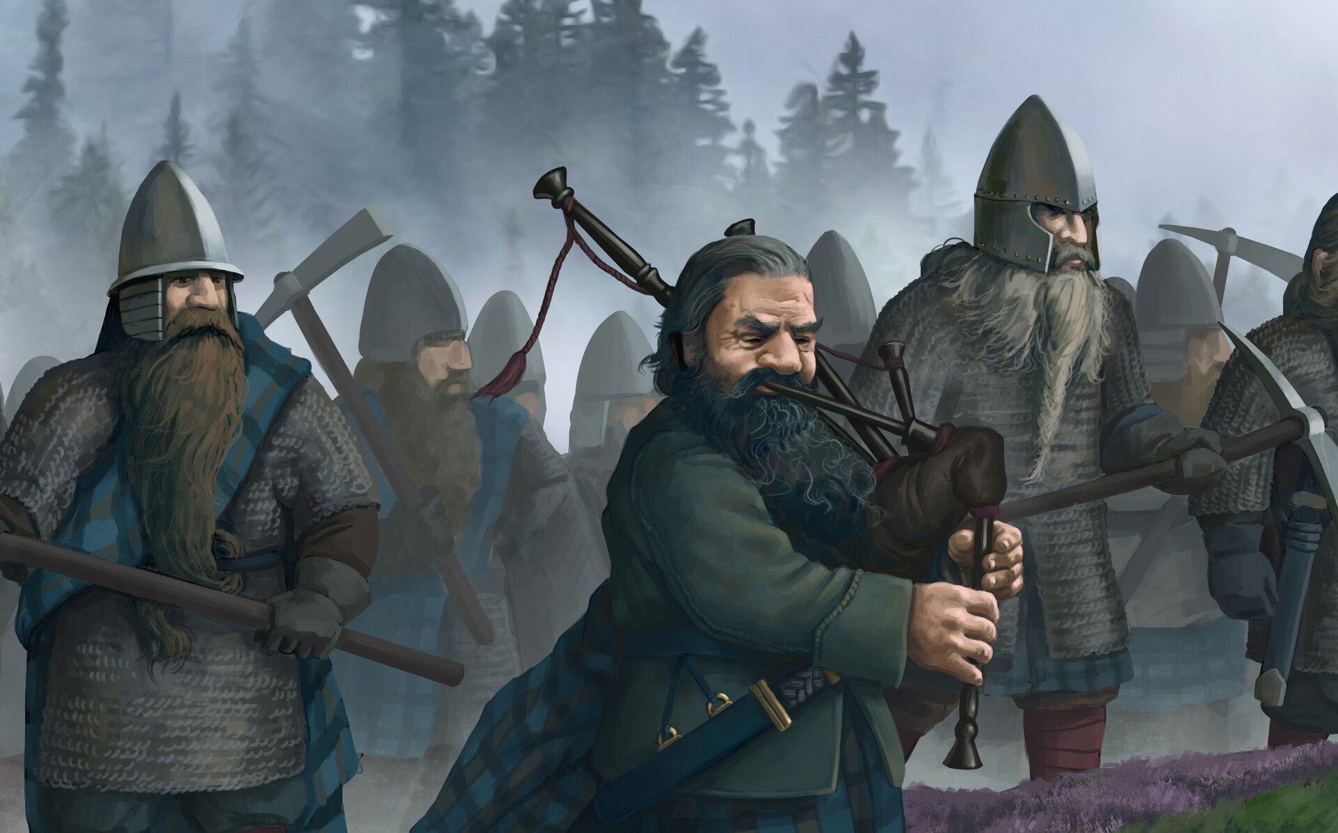 1920x1195 David Grigoryan Ironfoot at Erebor. Battle of Five Armies