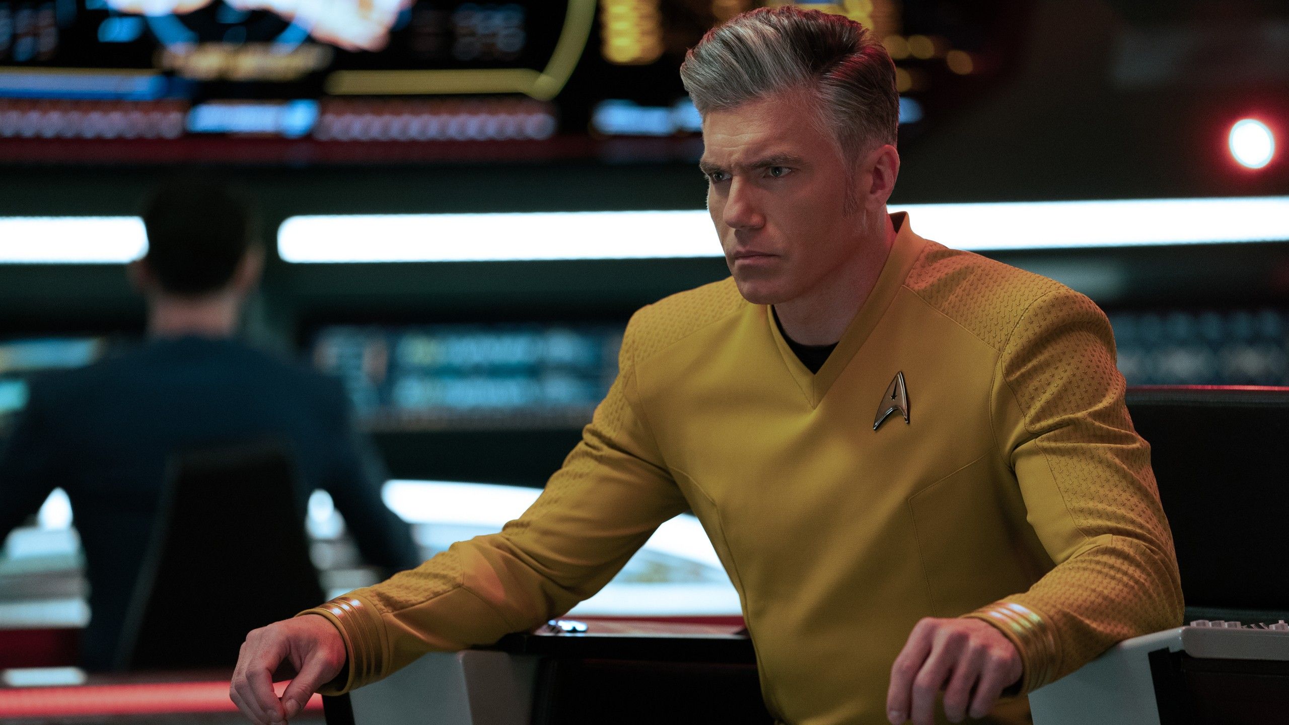 2560x1440 Anson Mount Christopher Pike HD Star Trek Strange New Worlds Wallpaper