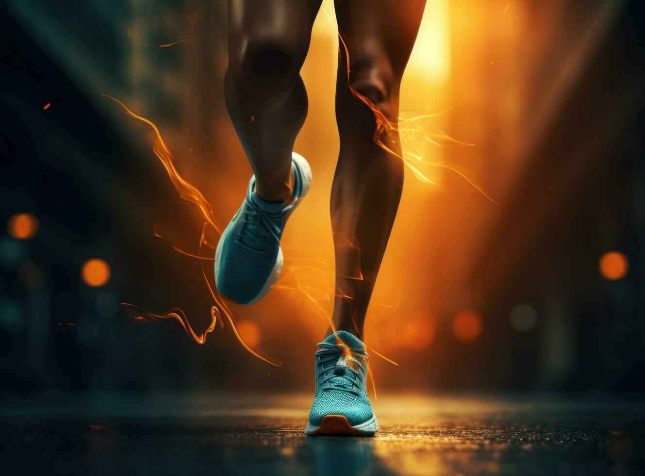 1329x980 girl running with leg stretched. sport athlete