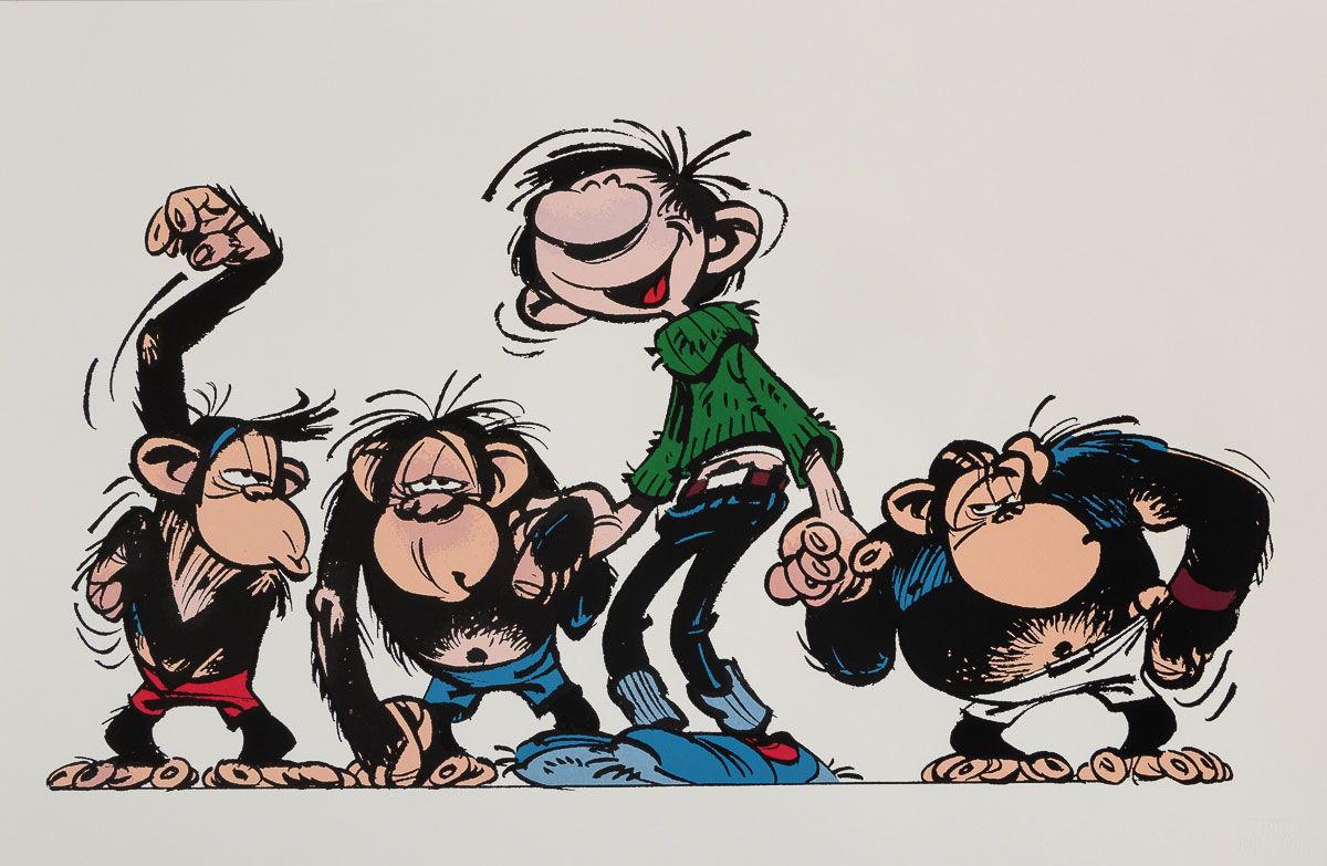 1200x783 Screen Printing Franquin: Gaston les Brothers