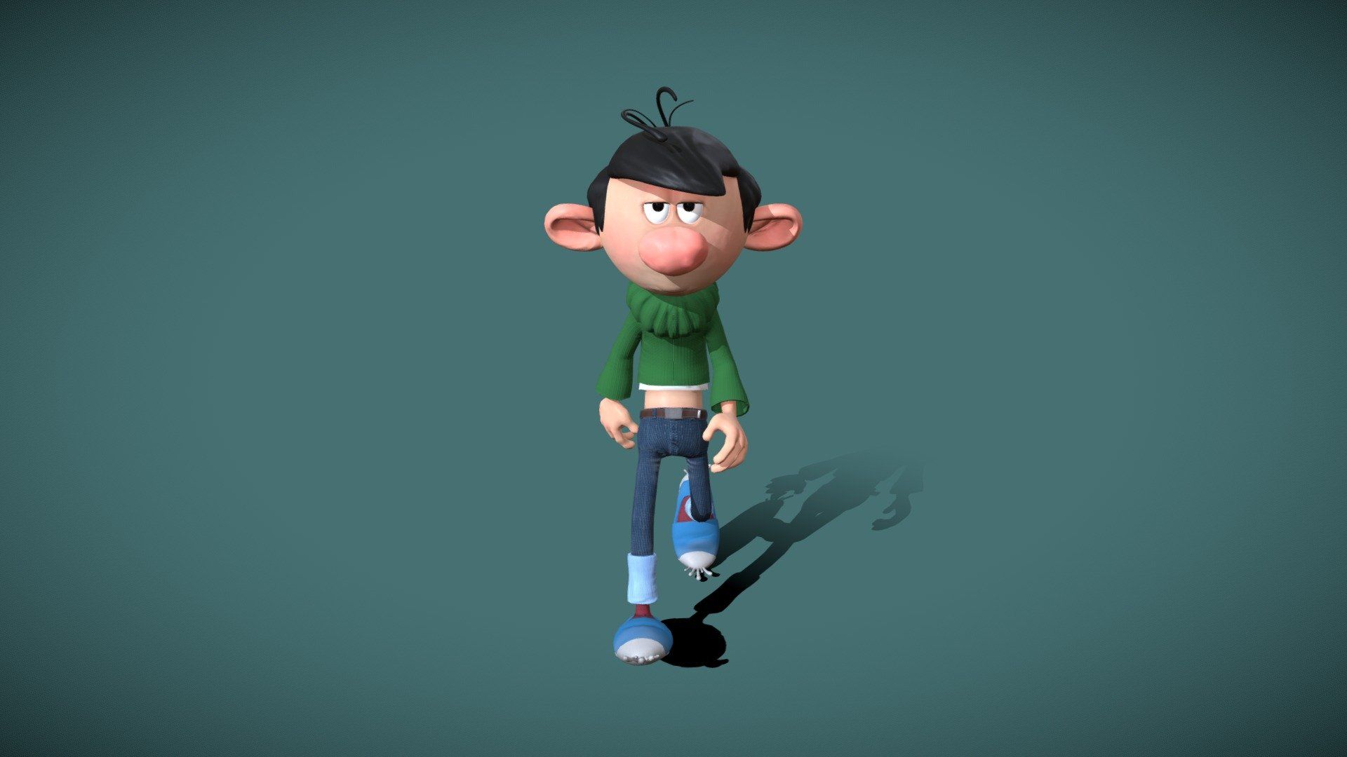 1920x1080 Gaston Lagaffe Free 3D model by SamuelGendron [0f6fdf1]