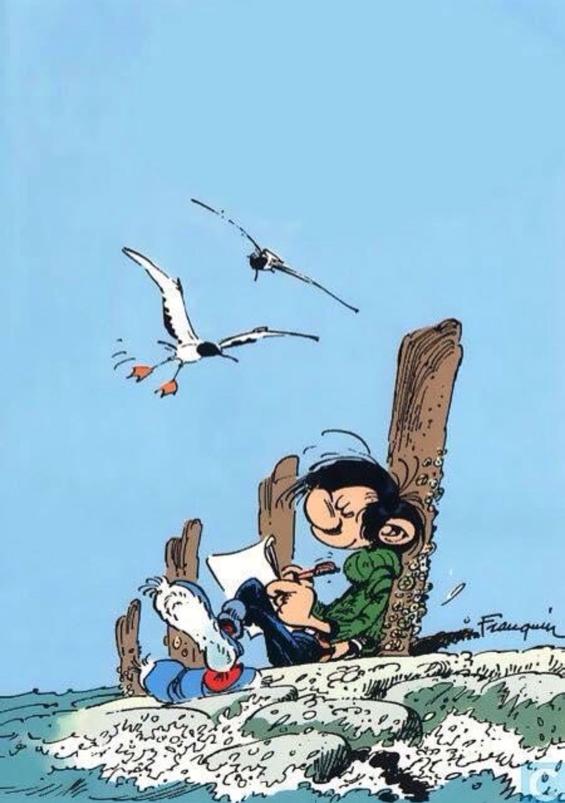1125x1600 Gastornis skeleton. Cartoon gaston, Asterix wallpaper, Caricatures