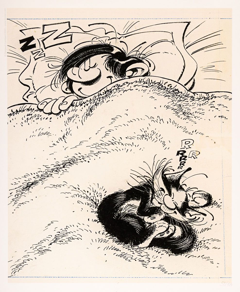 988x1200 Franquin Fine Art Pigment Print : Gaston Rest of the Blunderer