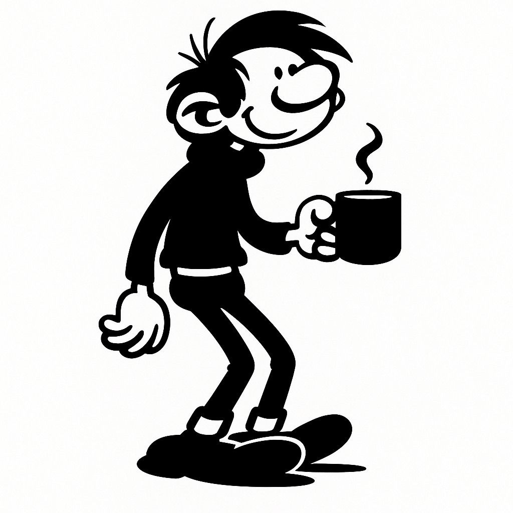 1024x1024 Gaston Lagaffe sticker for decoration