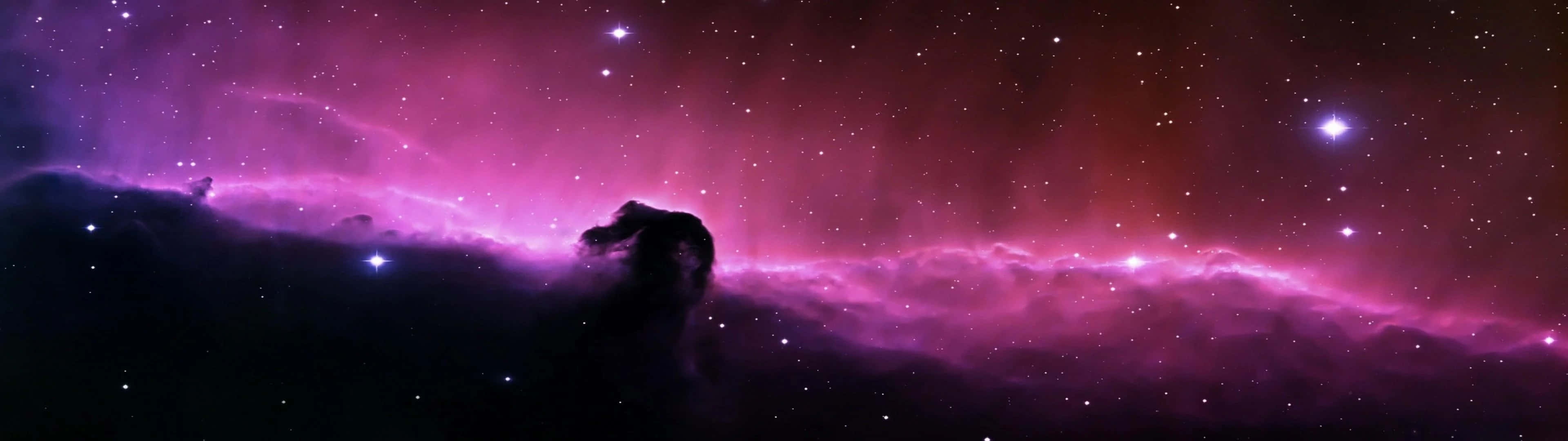 3840x1080 Dual Monitor Space Wallpaper