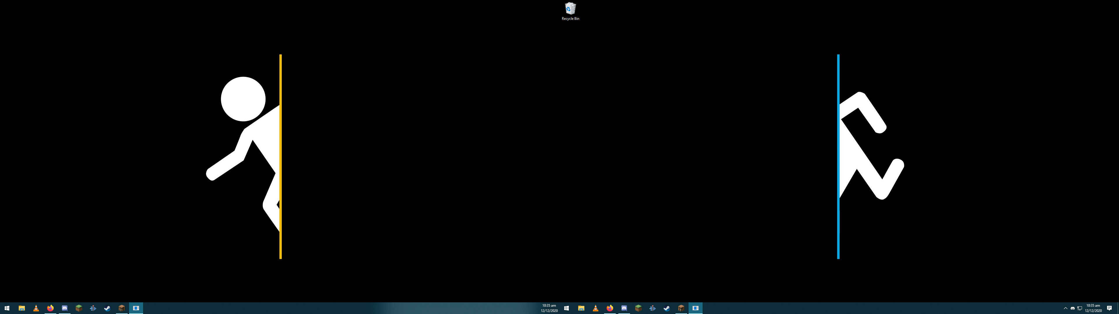 3840x1078 I got a new 2 monitor background. Simple, but I love it. (might not work on mobile)