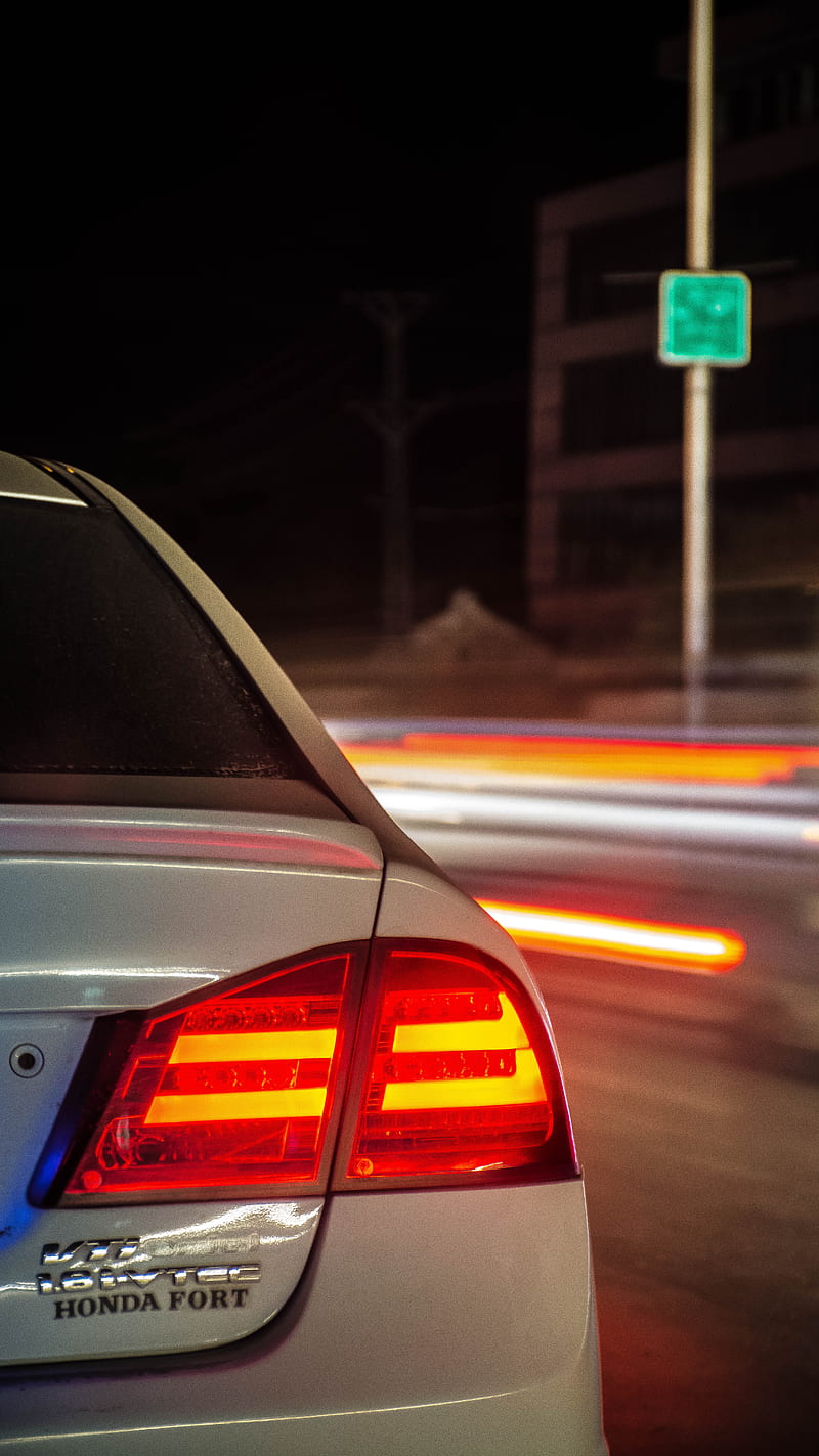 800x1423 Tail light, brake light, civic, honda, HD phone wallpaper