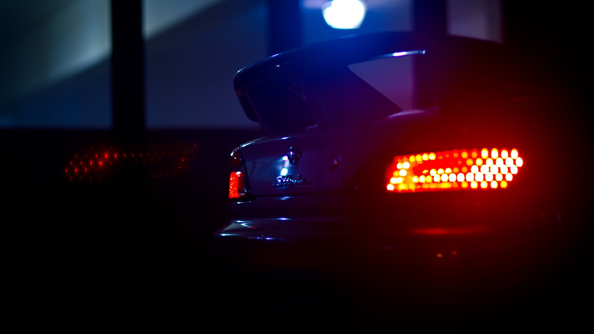 1920x1080 Close up photography of car taillight HD wallpaper