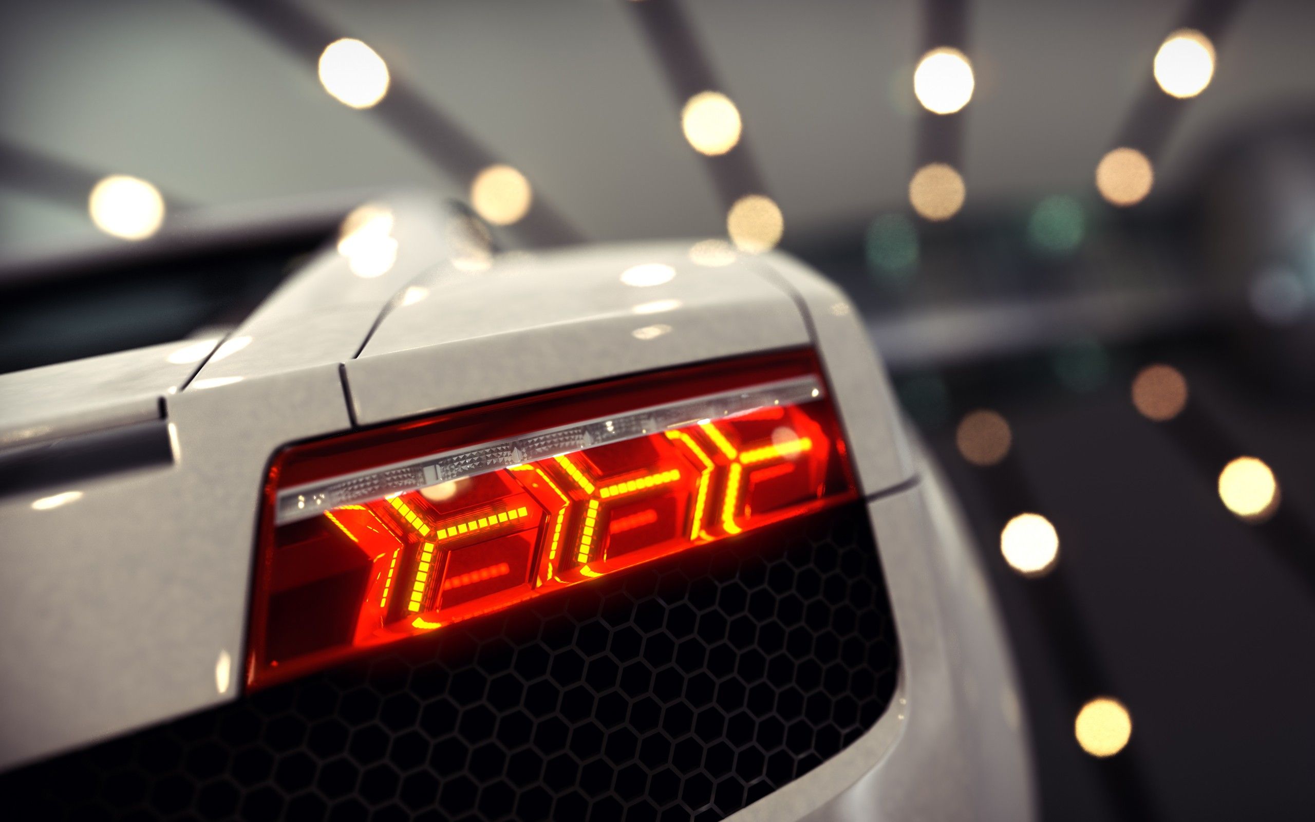 2560x1600 lamborghini, Gallardo, Bokeh, Tail, Light, Supercars Wallpaper HD / Desktop and Mobile Background
